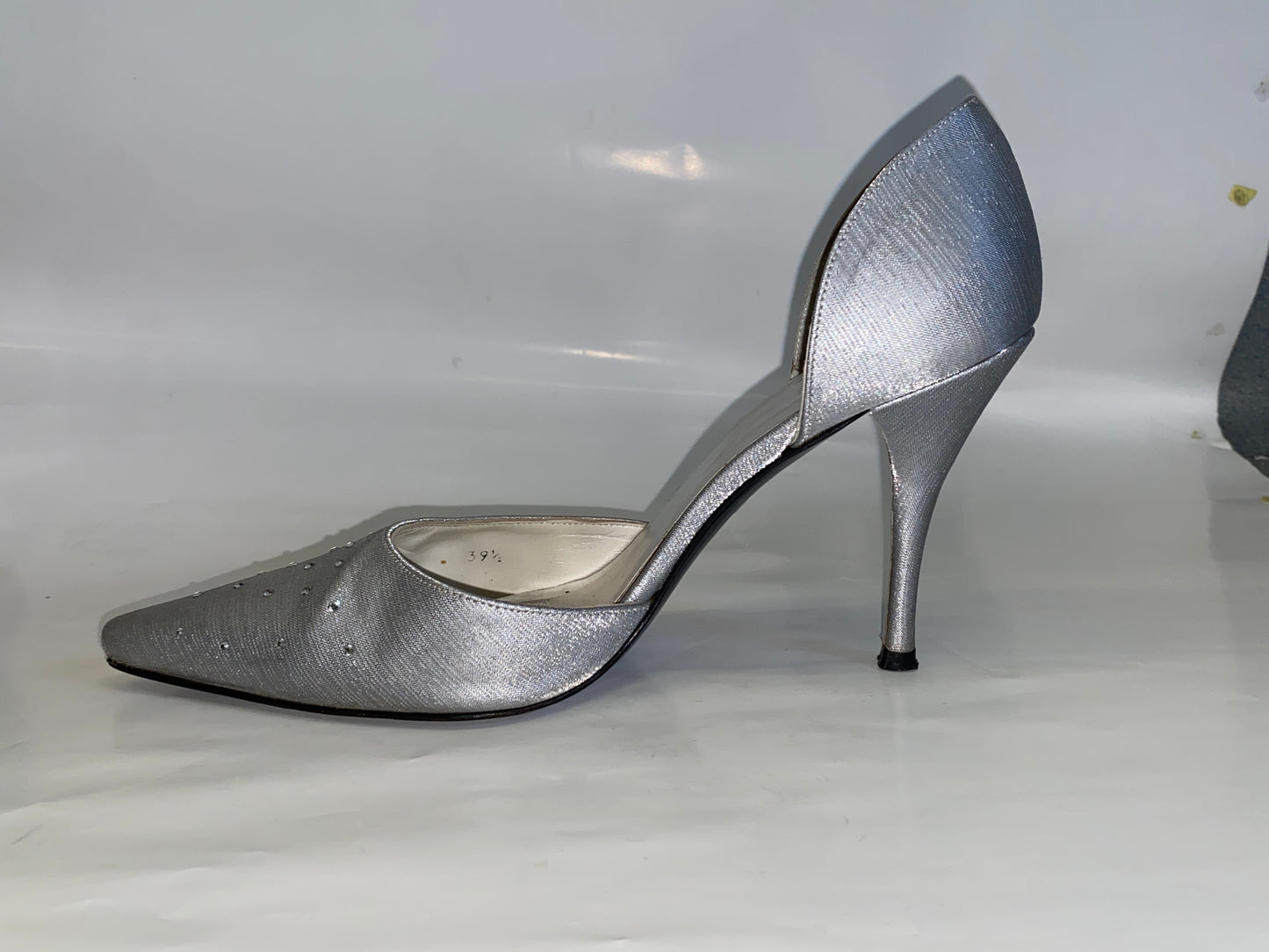 STUART WEITZMAN silver diamonds heels (37)