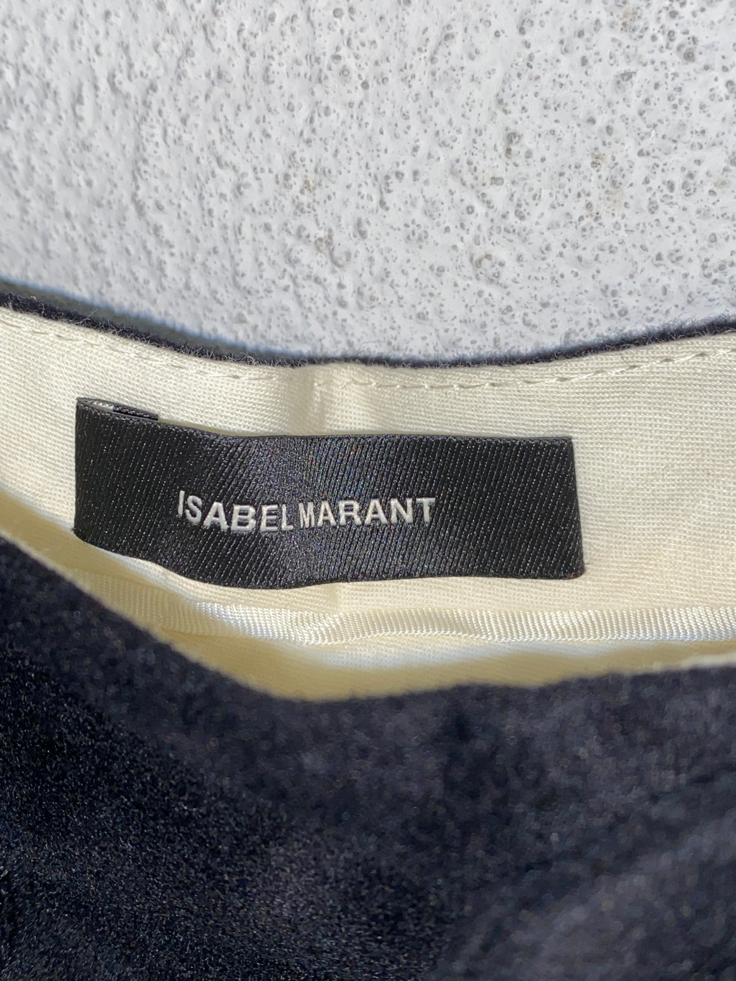 ISABEL MARANT black velvet slim fit pants with Swarovski rocks (34/XS)