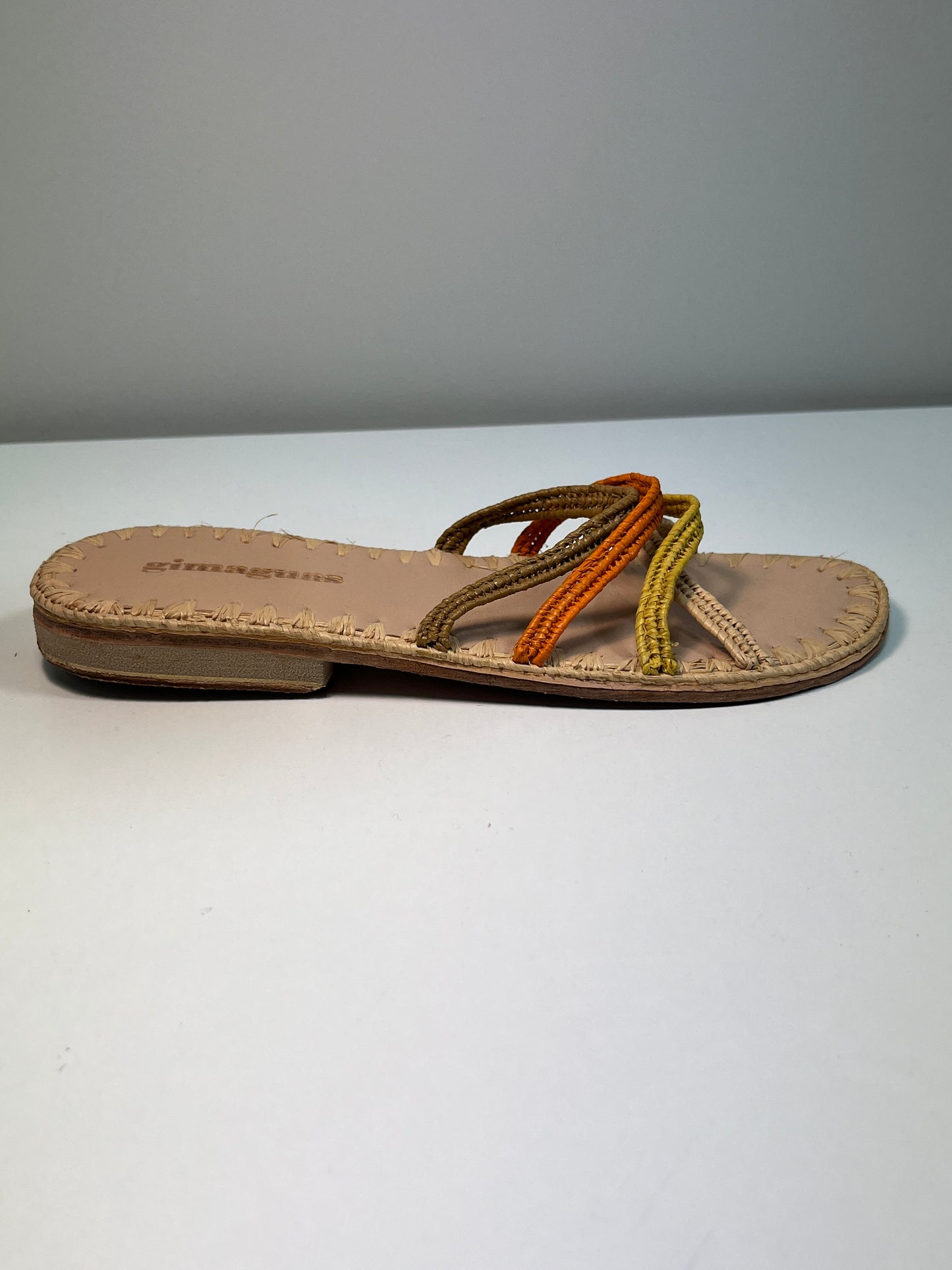 GIMAGUAS pastel beige open mules sandals (38)