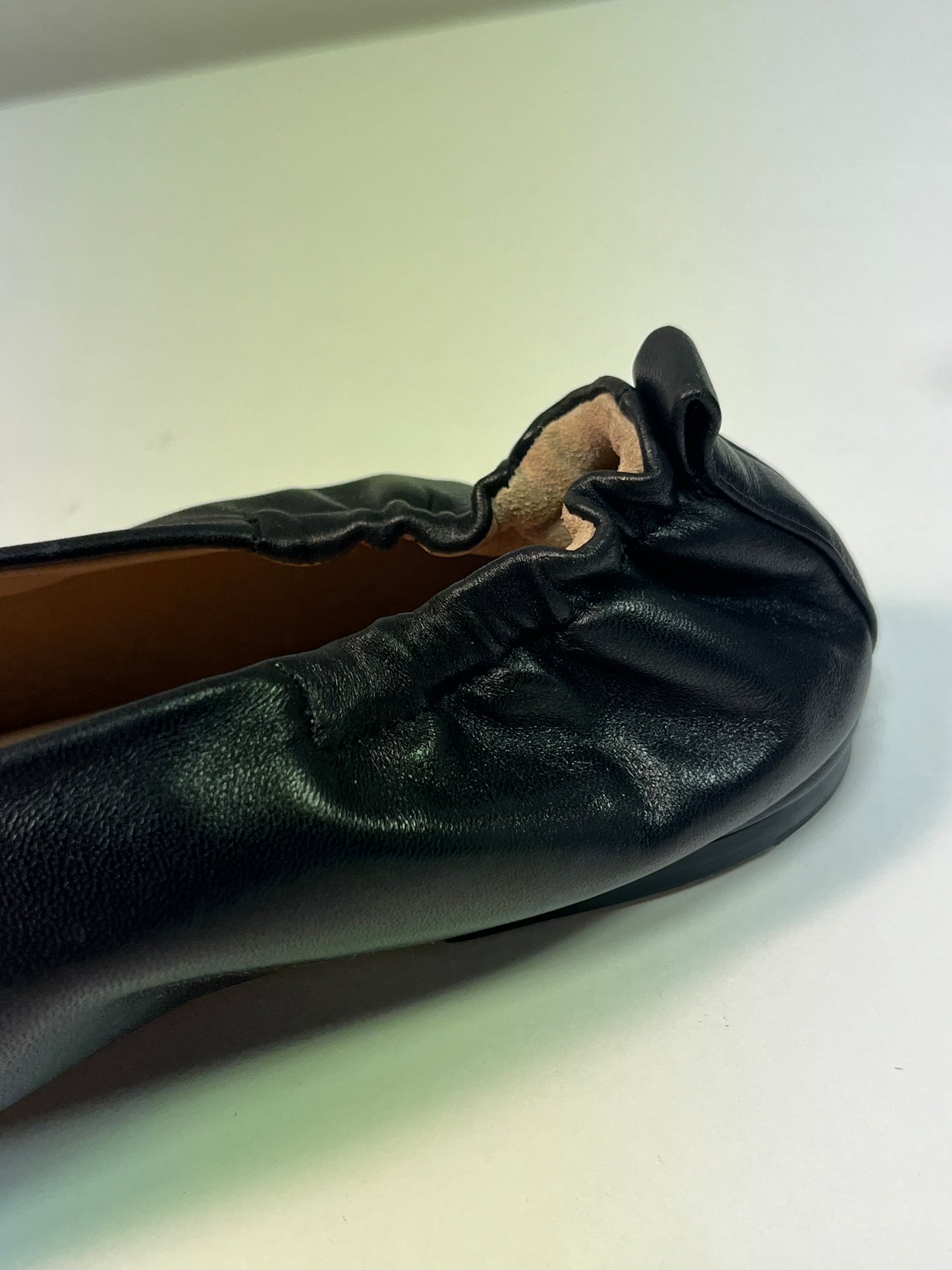 JOSEPH black leather flats (36)