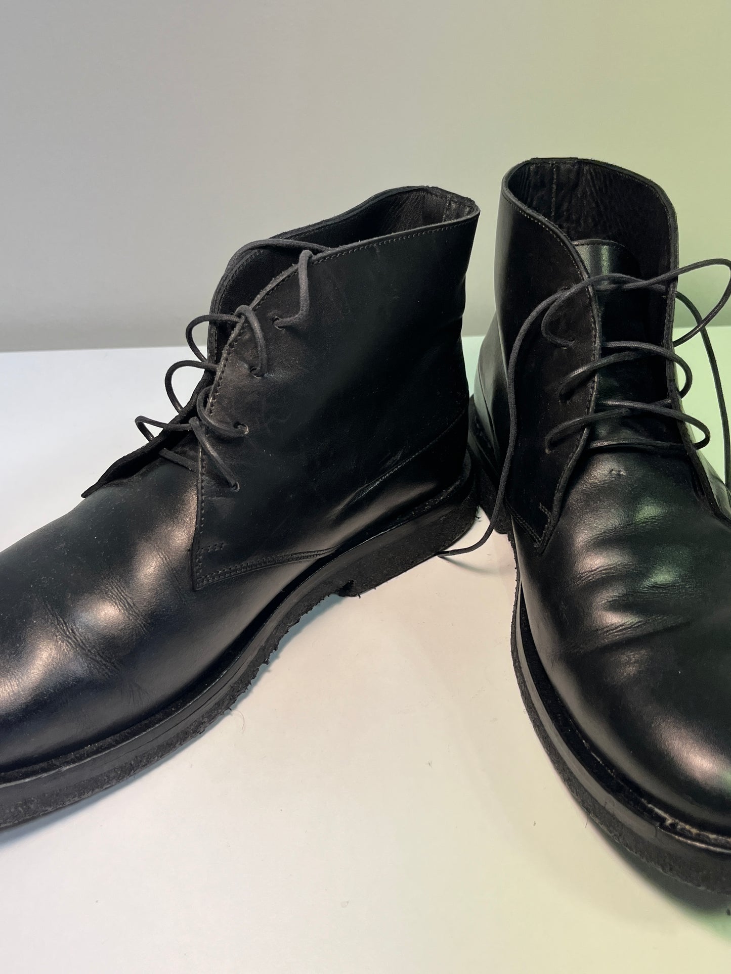 DIOR leather black boots (40)