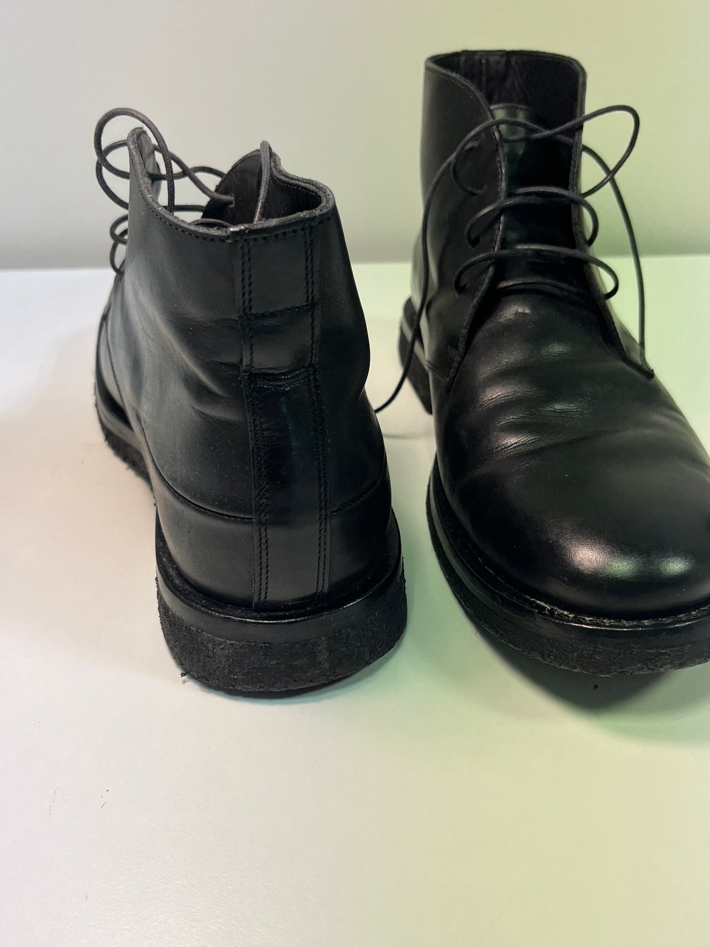 DIOR leather black boots (40)