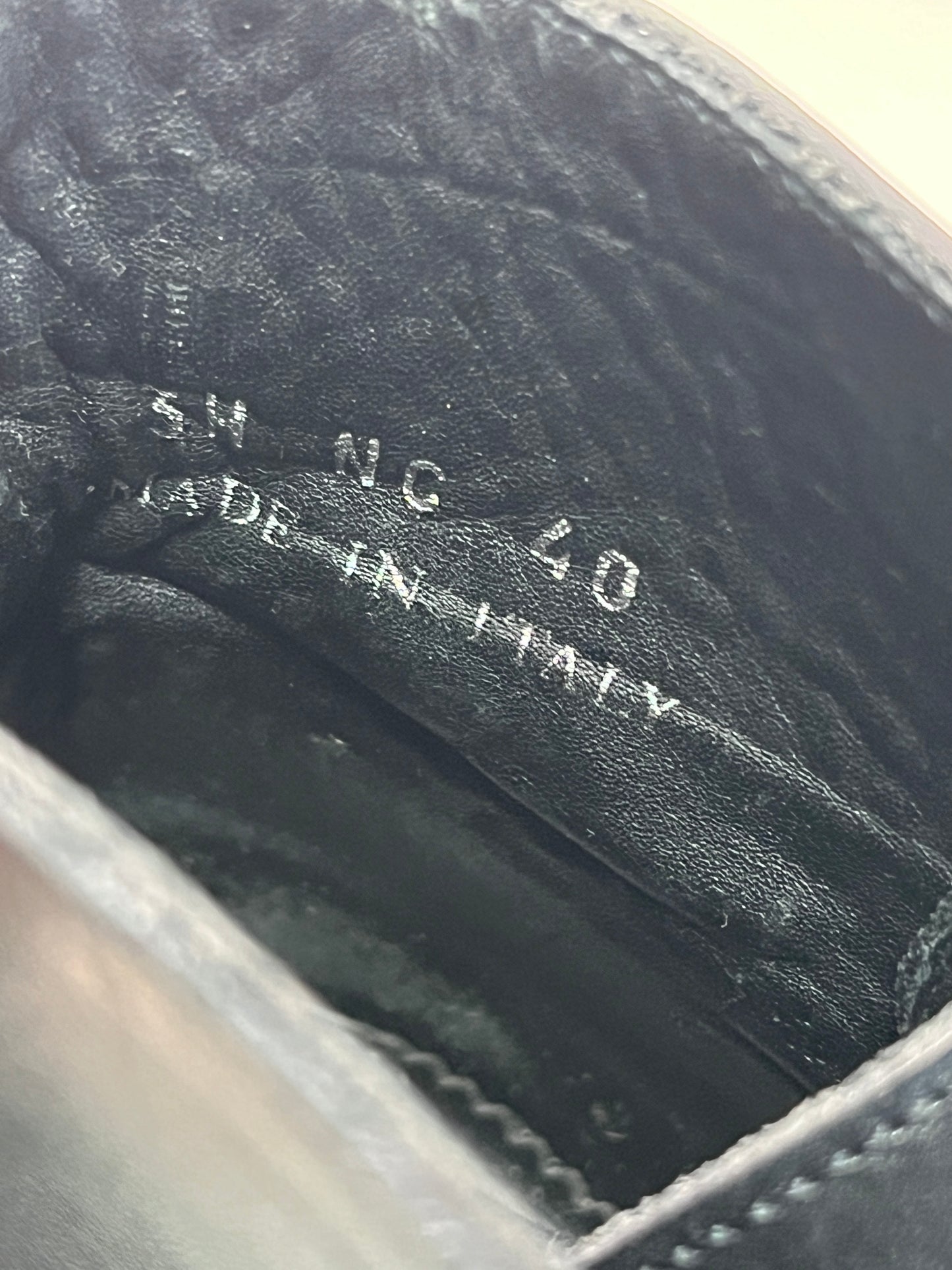 DIOR leather black boots (40)