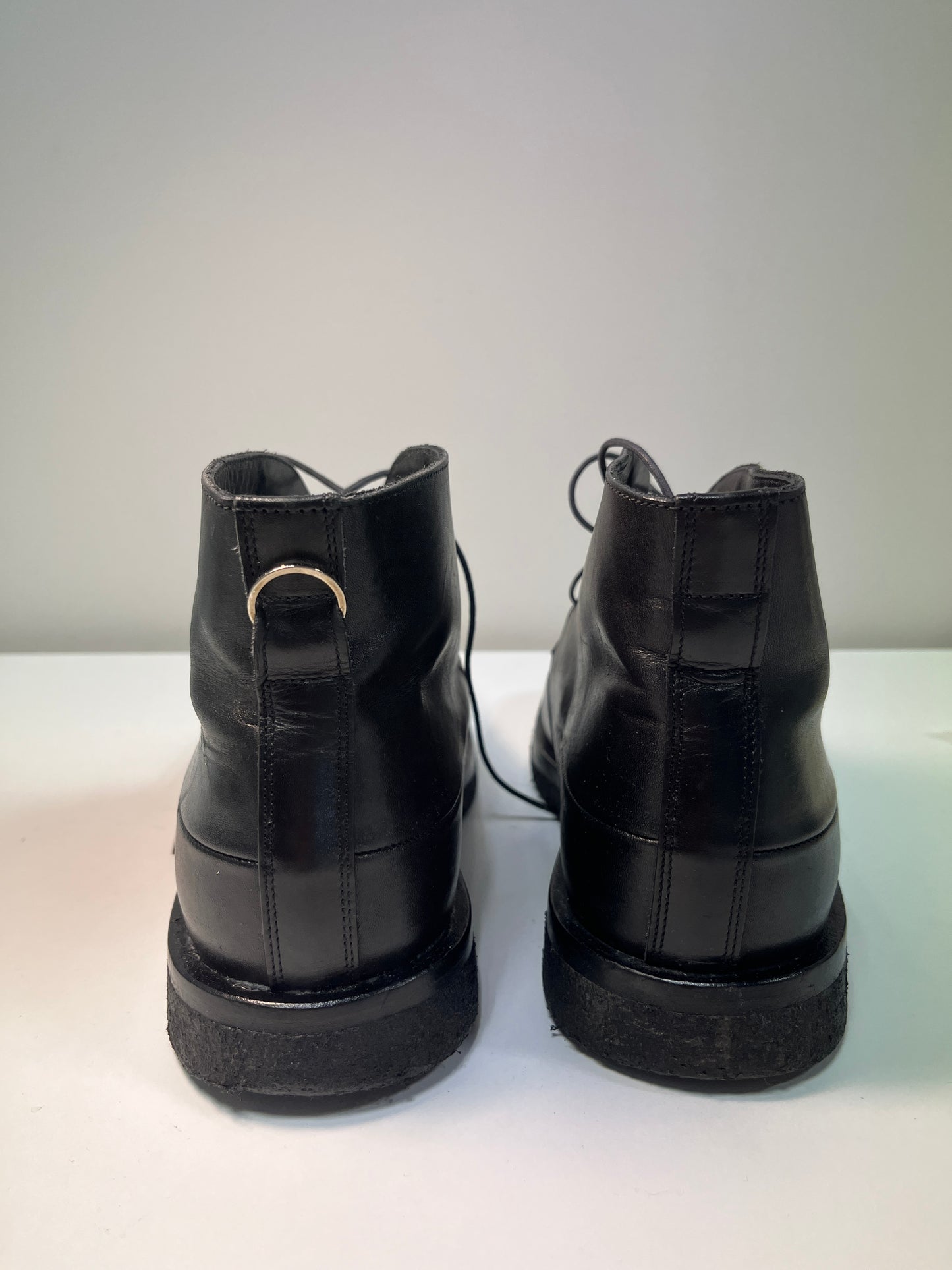 DIOR leather black boots (40)