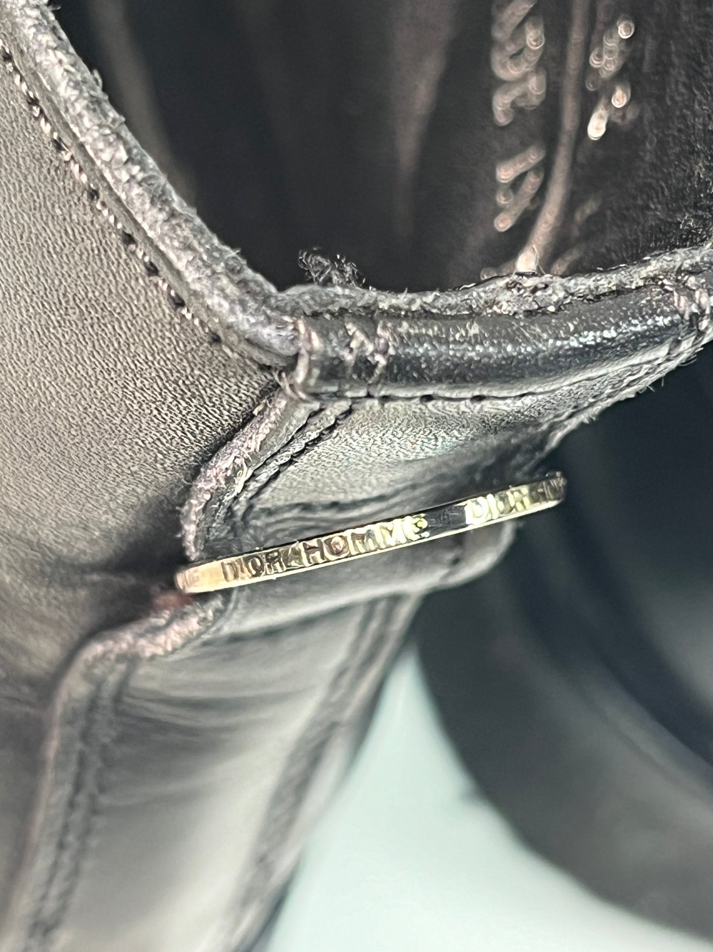 DIOR leather black boots (40)