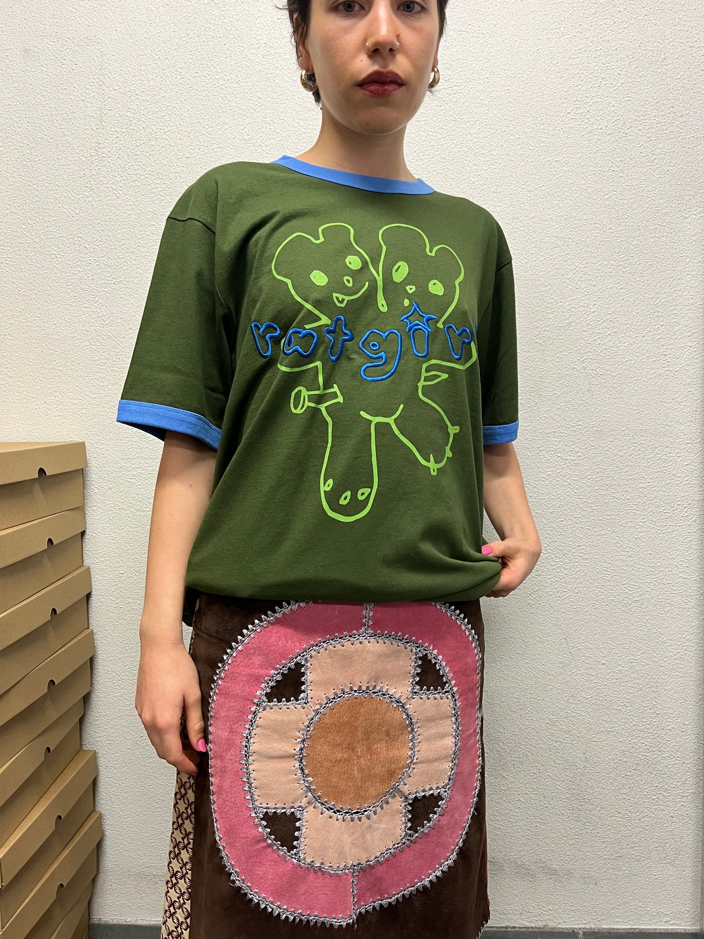 HEAVEN BY MARC JACOBS x RATGIRL embroidery t-shirt