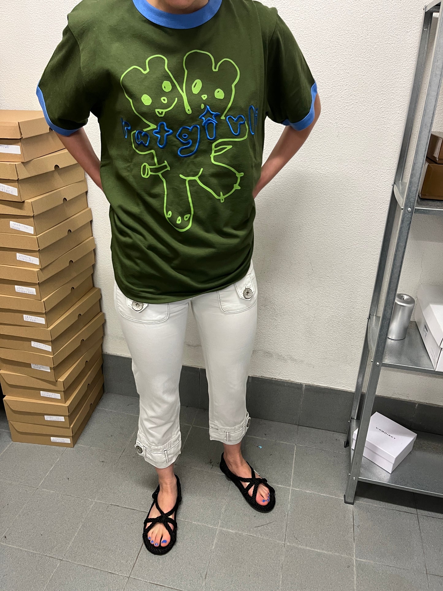 MISS SIXTY cargo belted capris (S)