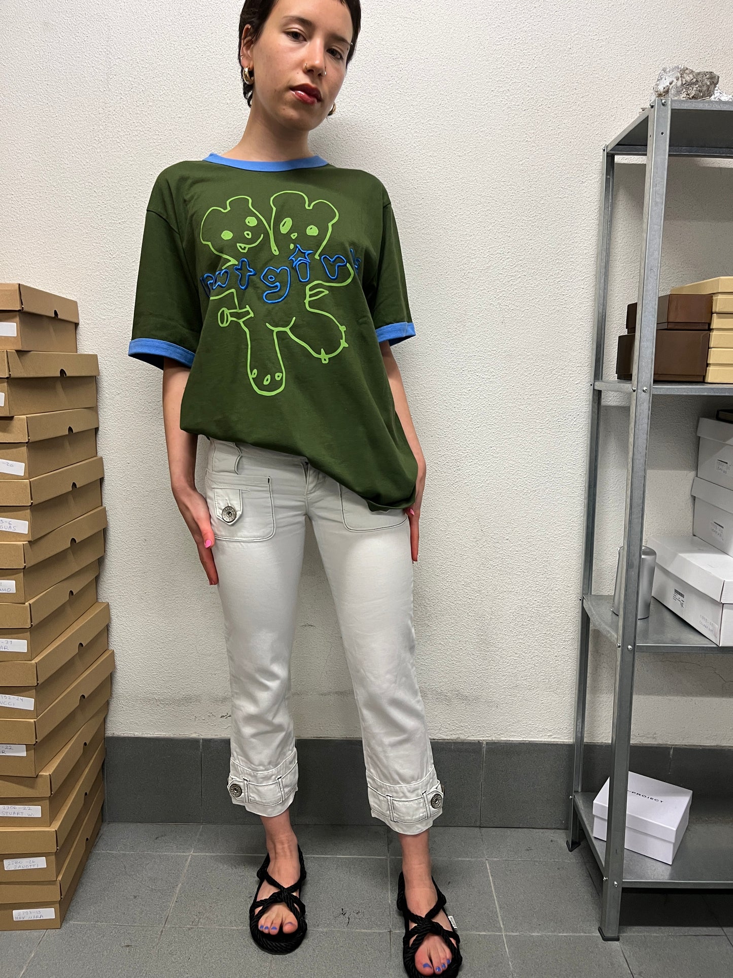 MISS SIXTY cargo belted capris (S)