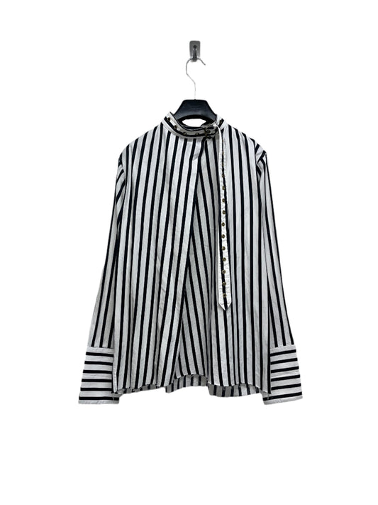 MARQUES/ALMEIDA striped belted blouse (XS)