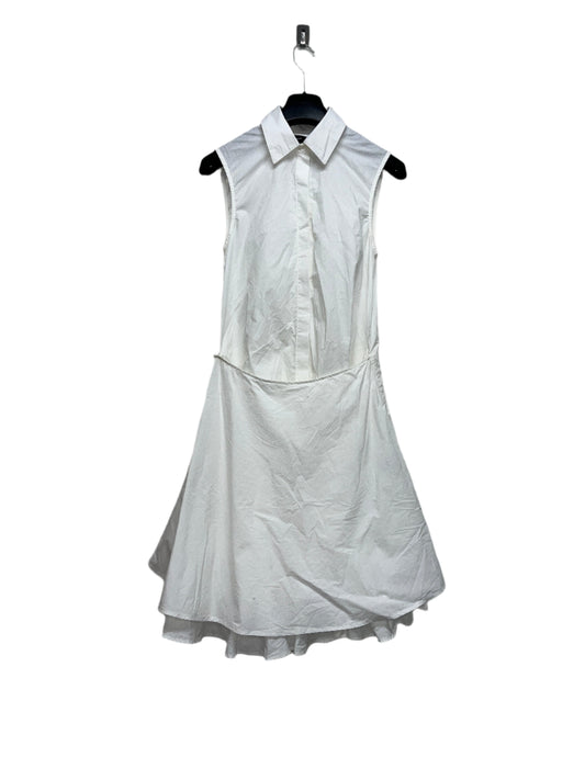 PROENZA SCHOULER white 'Cindy' asymmetrical double layer dress (S)