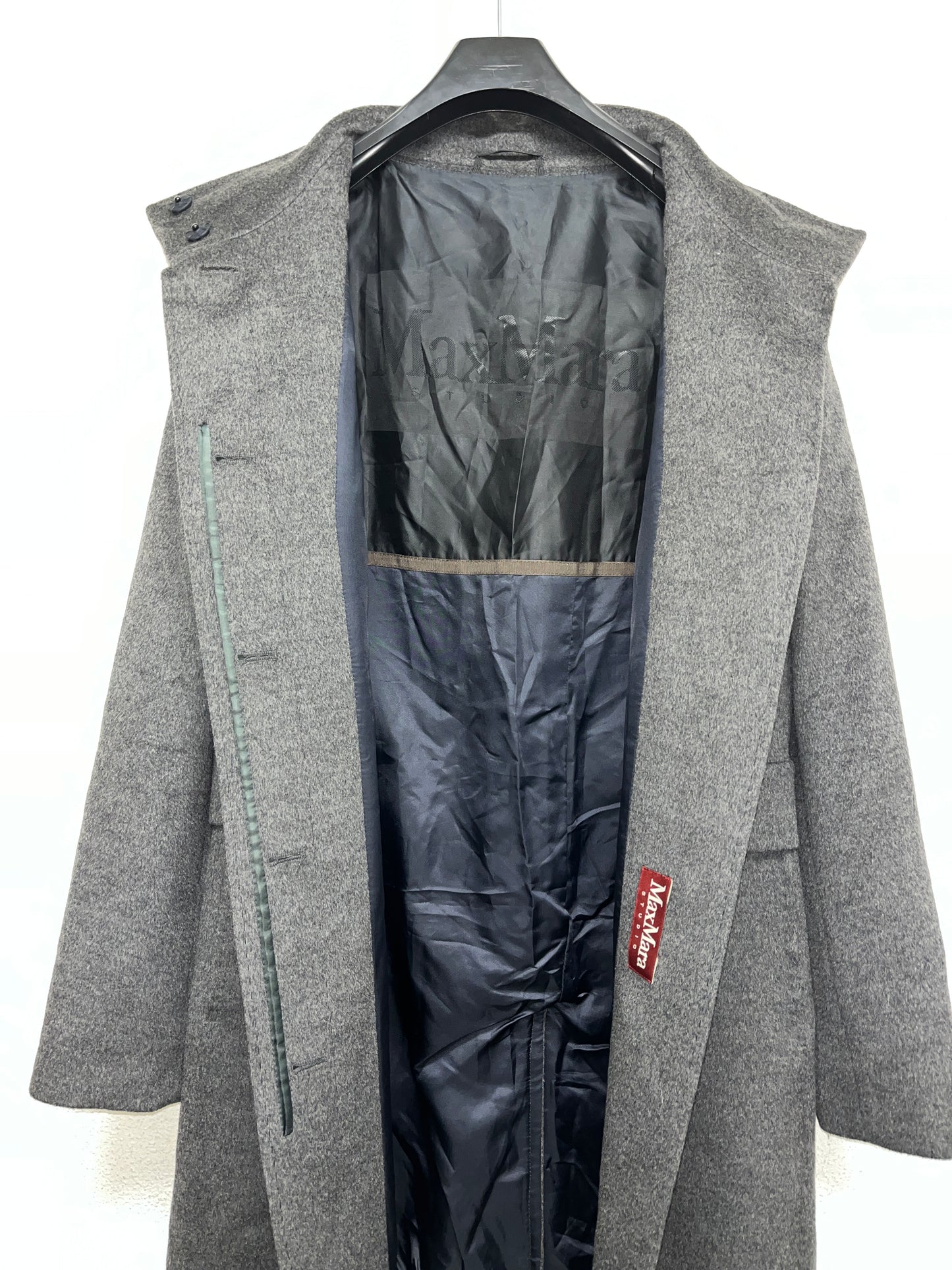 MAX MARA grey wool coat (L)