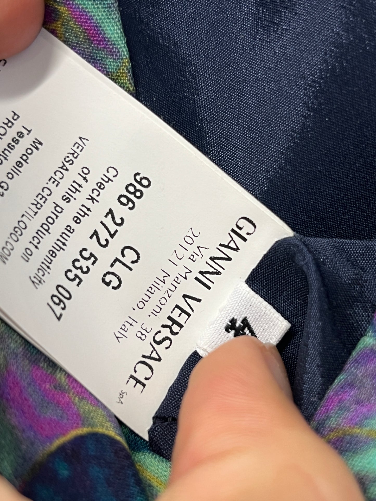 VERSACE midi dress (XS)