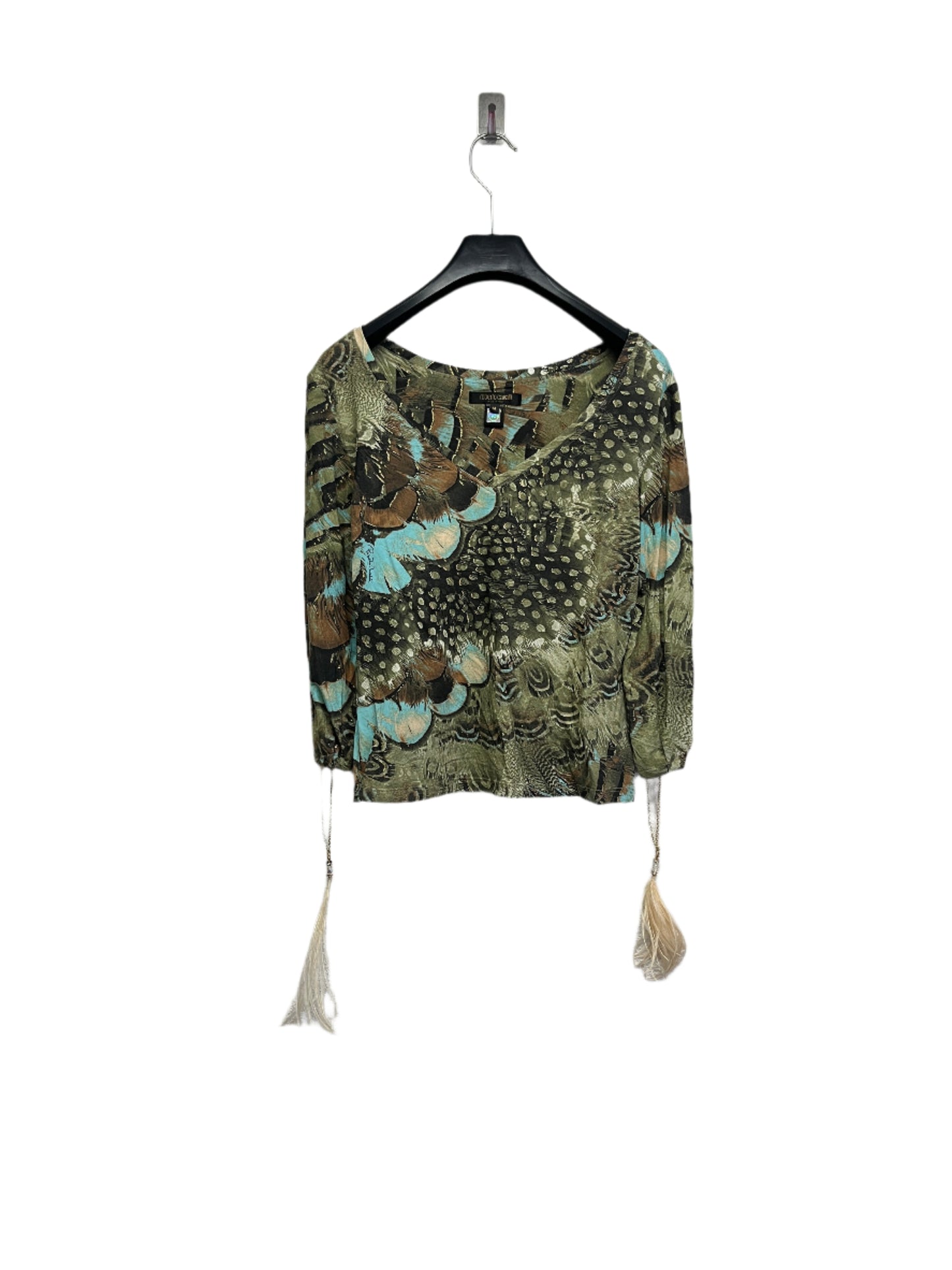 ROBERTO CAVALLI feathers top (M)