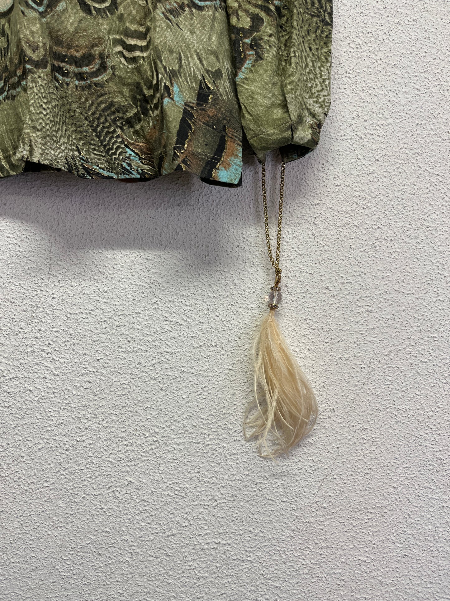 ROBERTO CAVALLI feathers top (M)