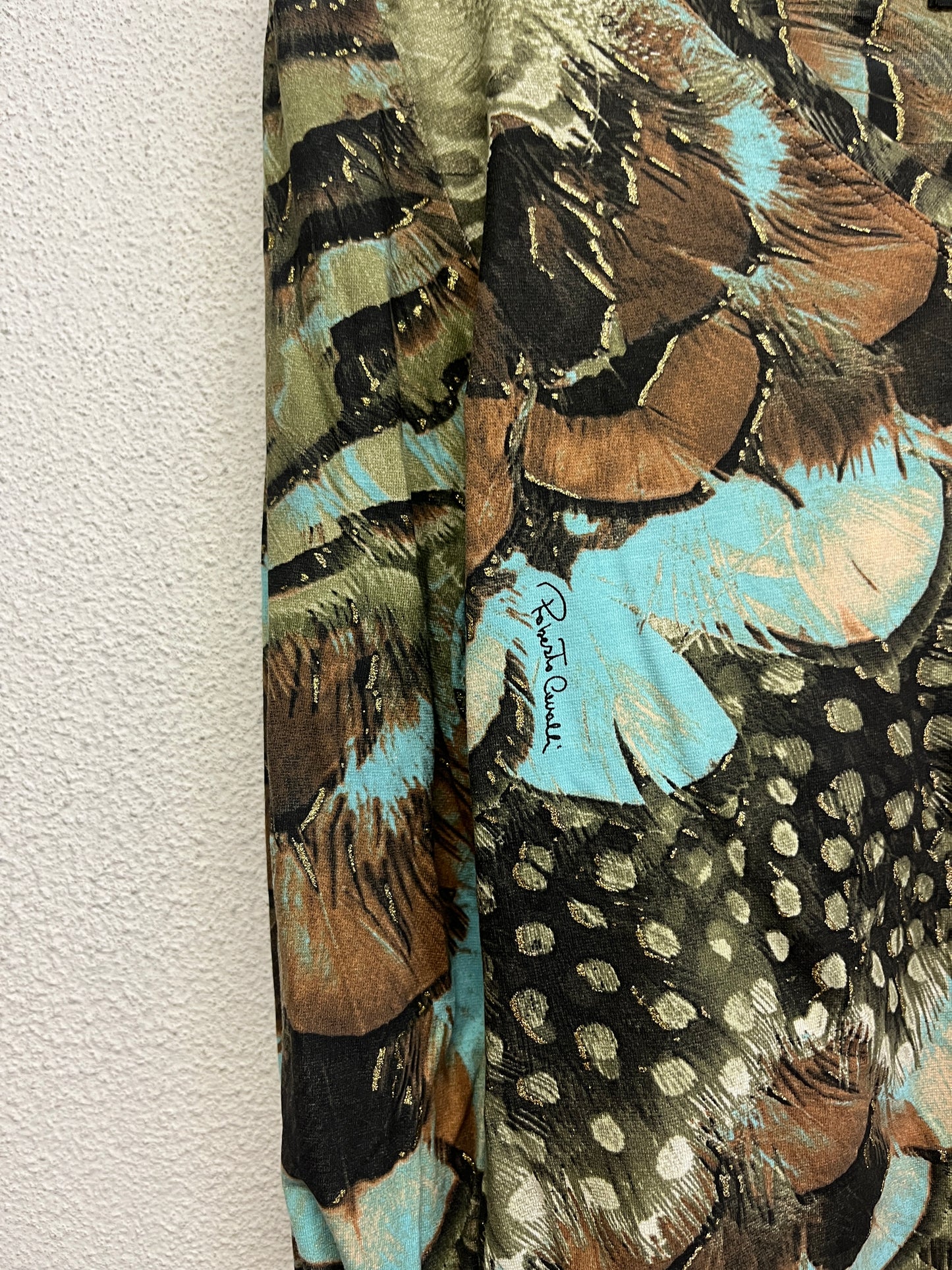 ROBERTO CAVALLI feathers top (M)