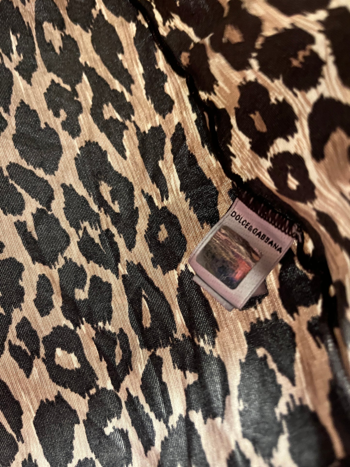 DOLCE & GABBANA leopard print t-shirt (L)