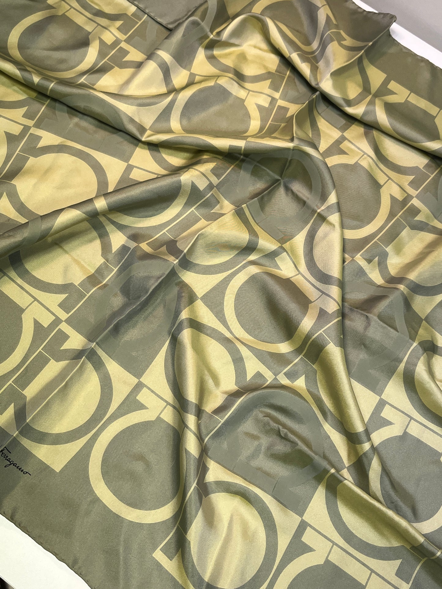 FERRAGAMO monogram silk handkerchief