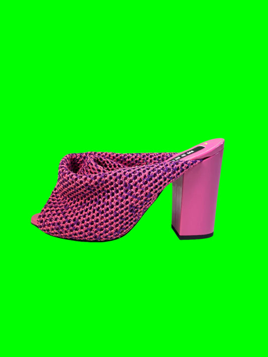 MSGM pink platform mules (38)