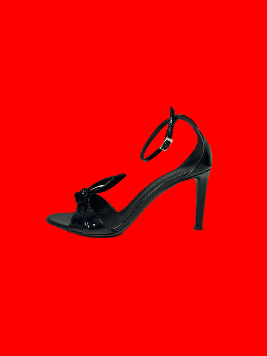 GIUSEPPE ZANOTTI black leather heels (38IT/39EU)