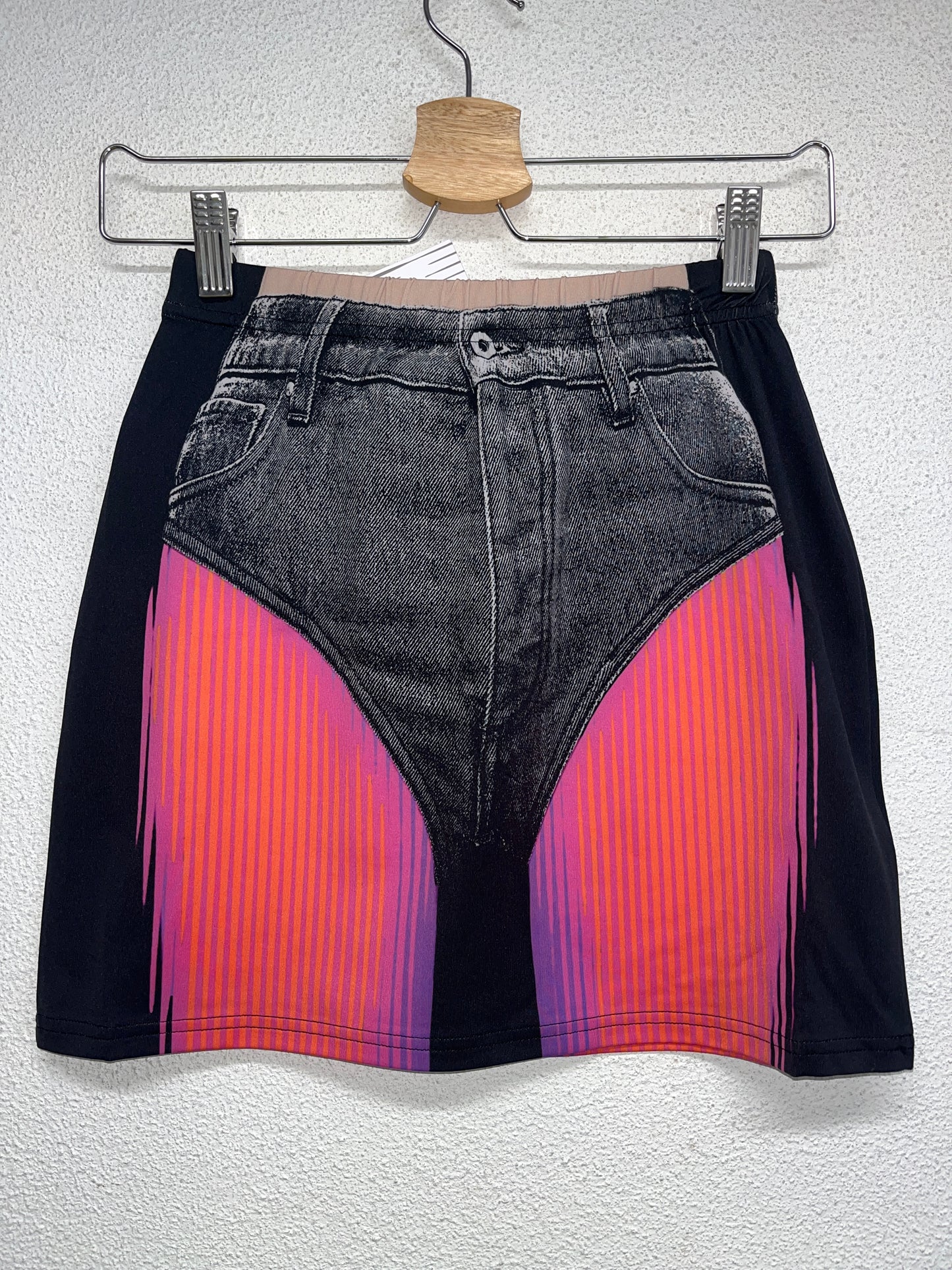 Y/PROJECT x JEAN PAUL GAULTIER printed mini skirt (S)