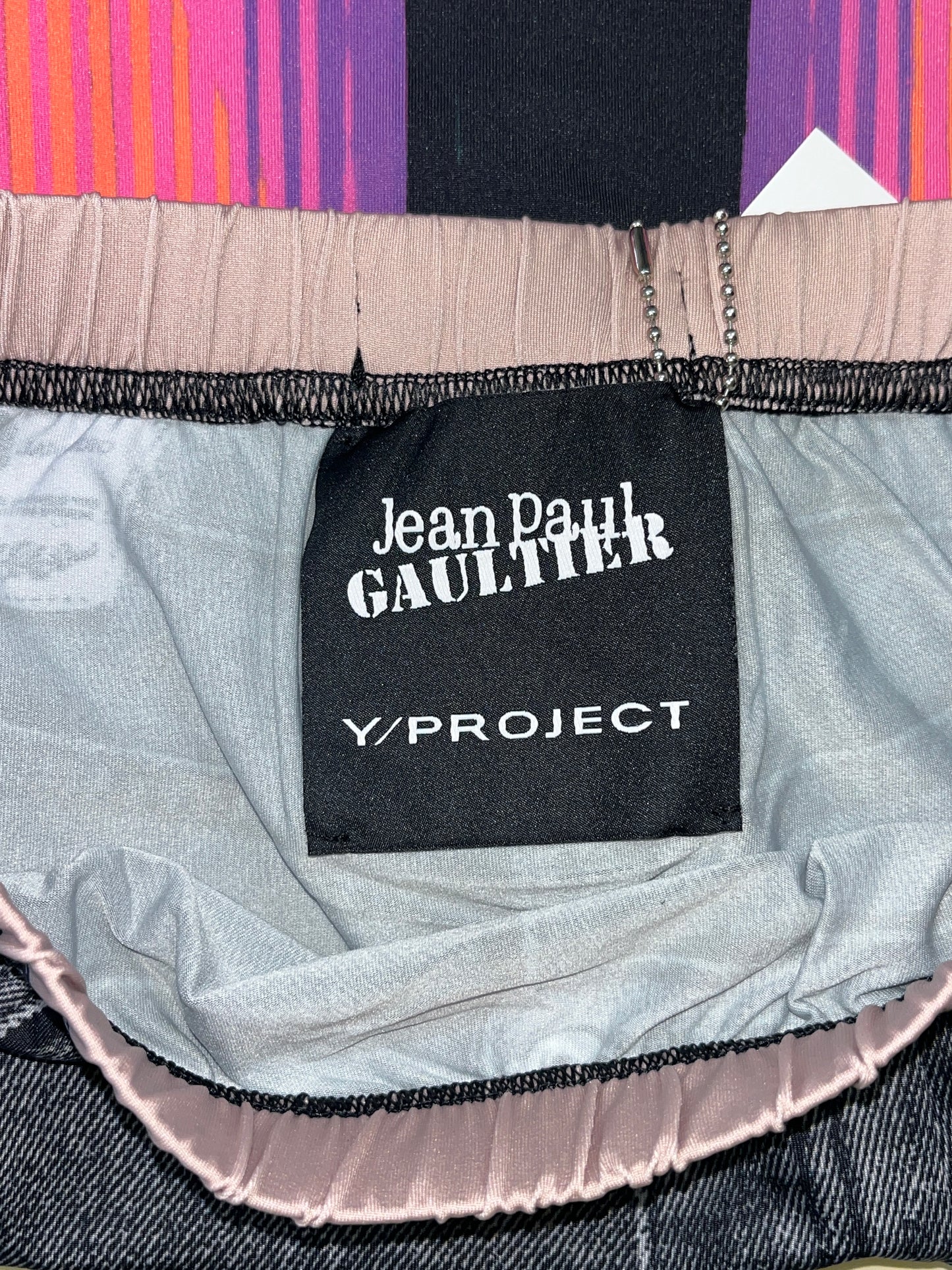 Y/PROJECT x JEAN PAUL GAULTIER printed mini skirt (S)