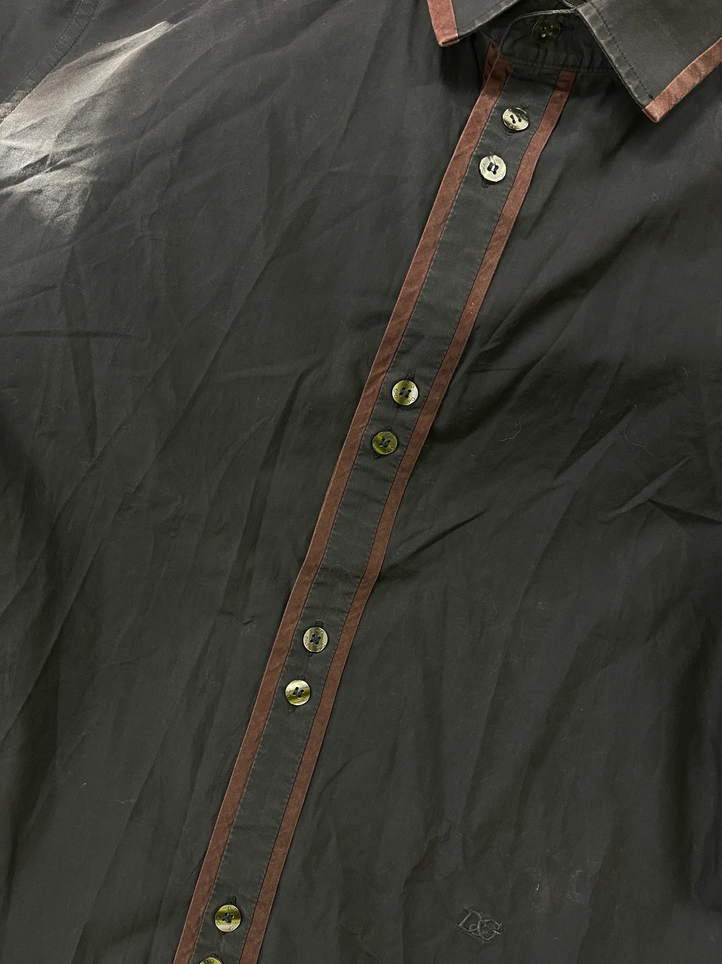 DOLCE & GABBANA navy shirt (L)