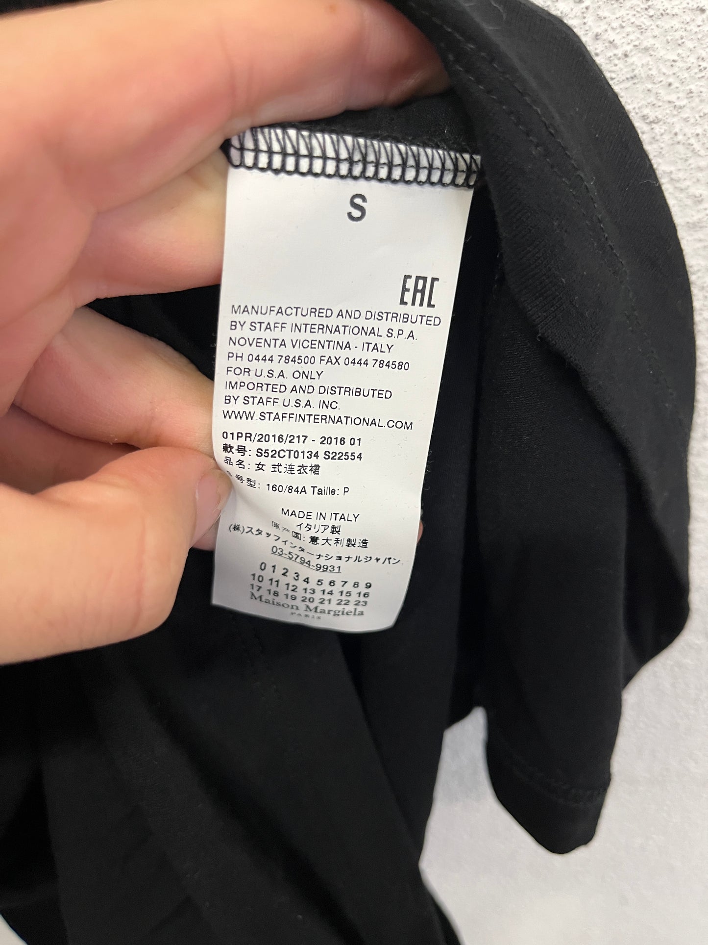 MAISON MARTIN MARGIELA MM6 draped dress (S)