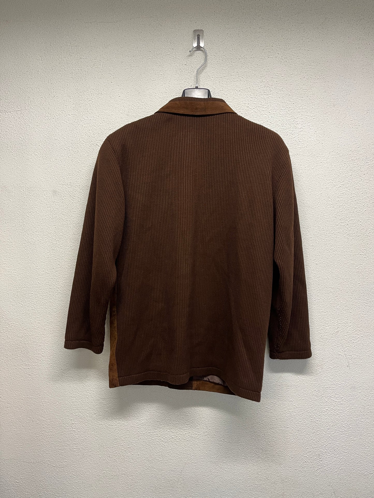 VINTAGE brown suede jacket (L)