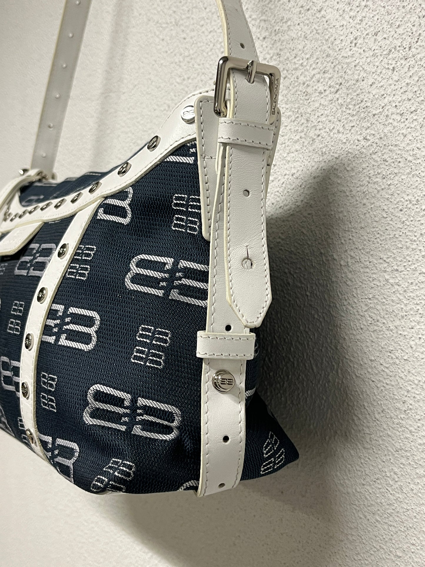BALENCIAGA monogram studded bag