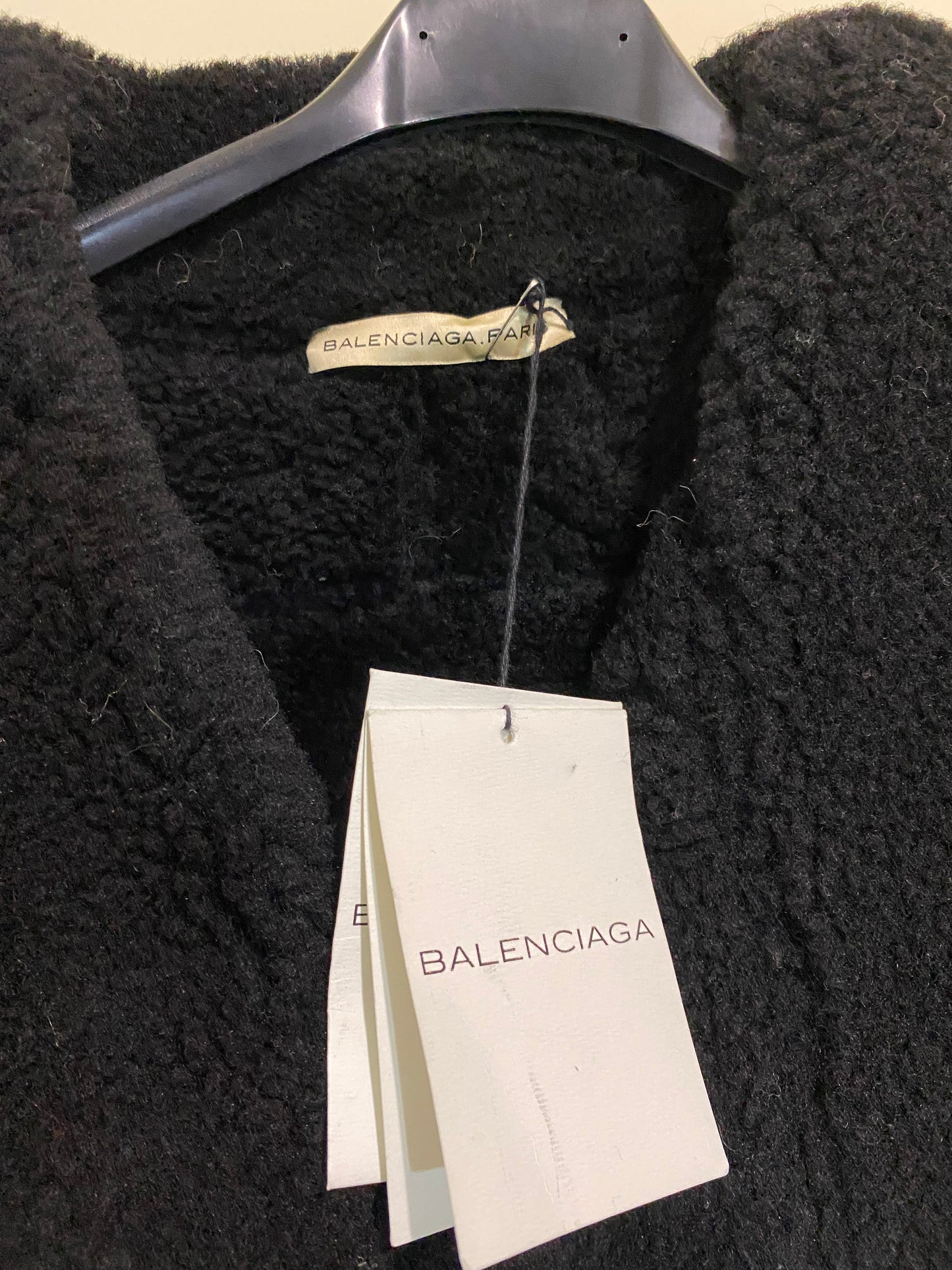 BALENCIAGA shearling lined suede and leather 2007 runway corset coat by Nicholas Ghesquière