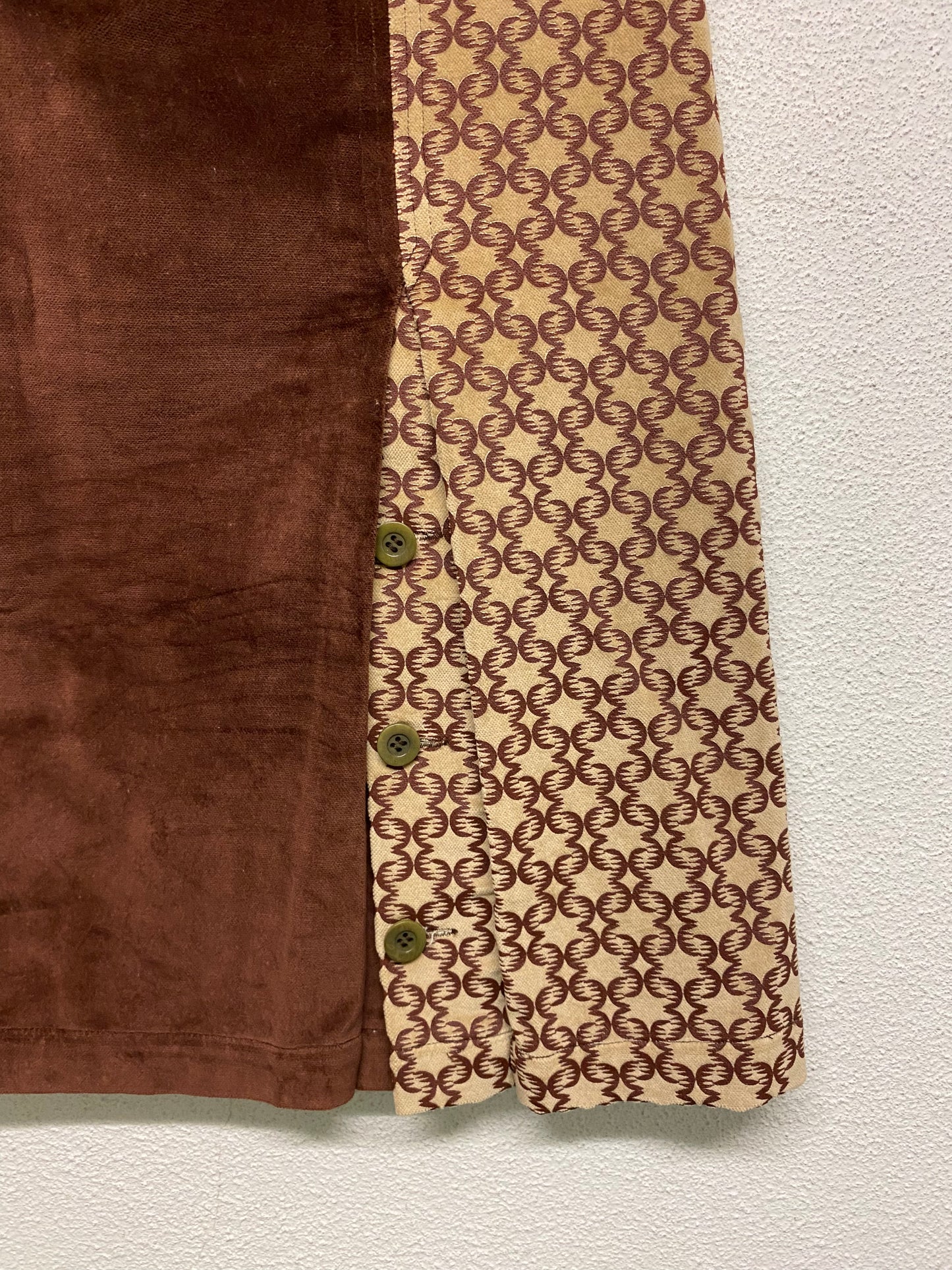 CUSTO BARCELONA multicolour patchwork leather skirt (M)