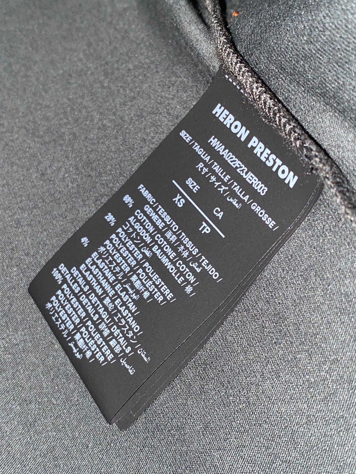 HERON PRESTON deep green racer graphic baby tee (XS)