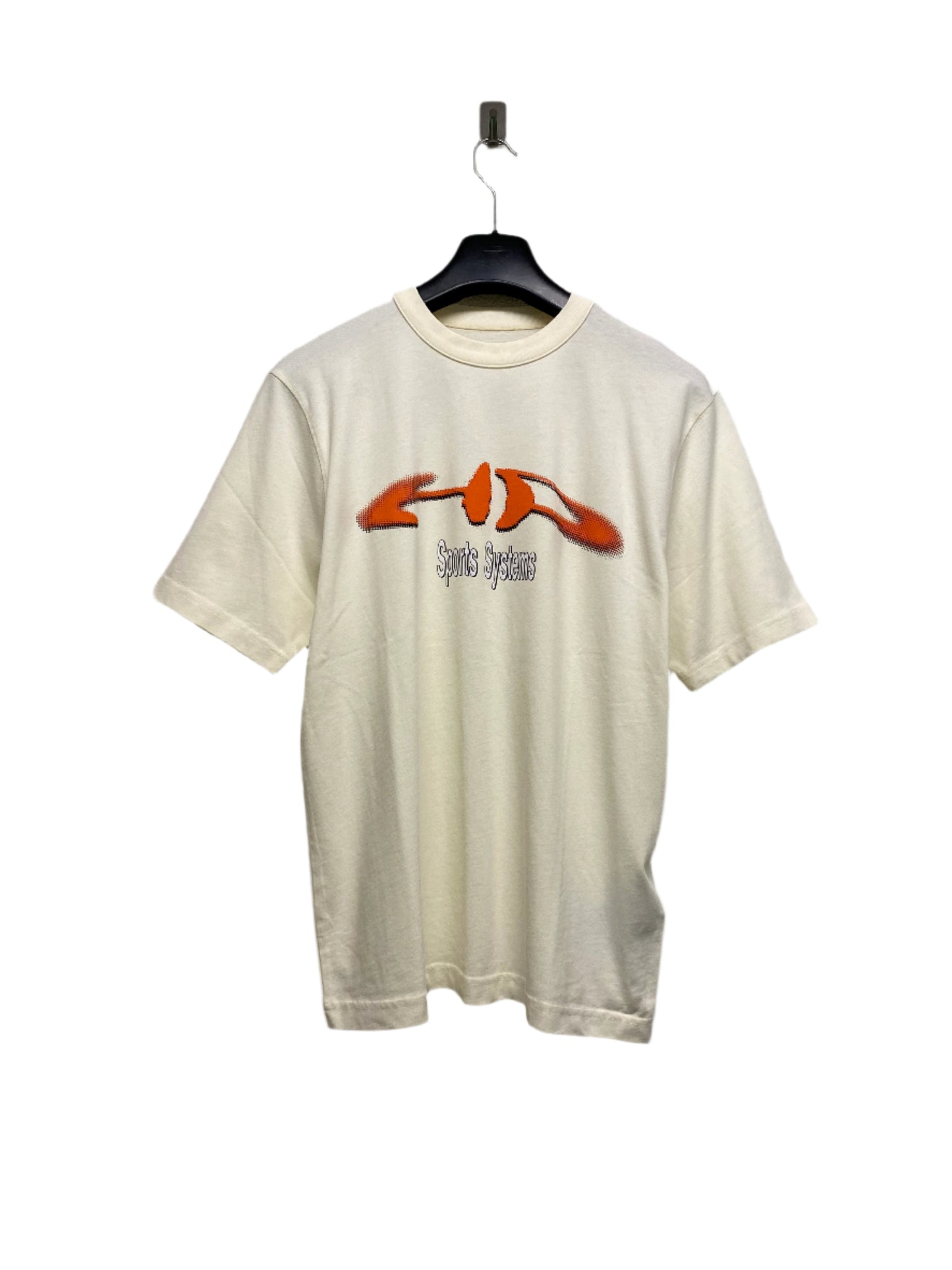 HERON PRESTON ecru graphic tee (M)
