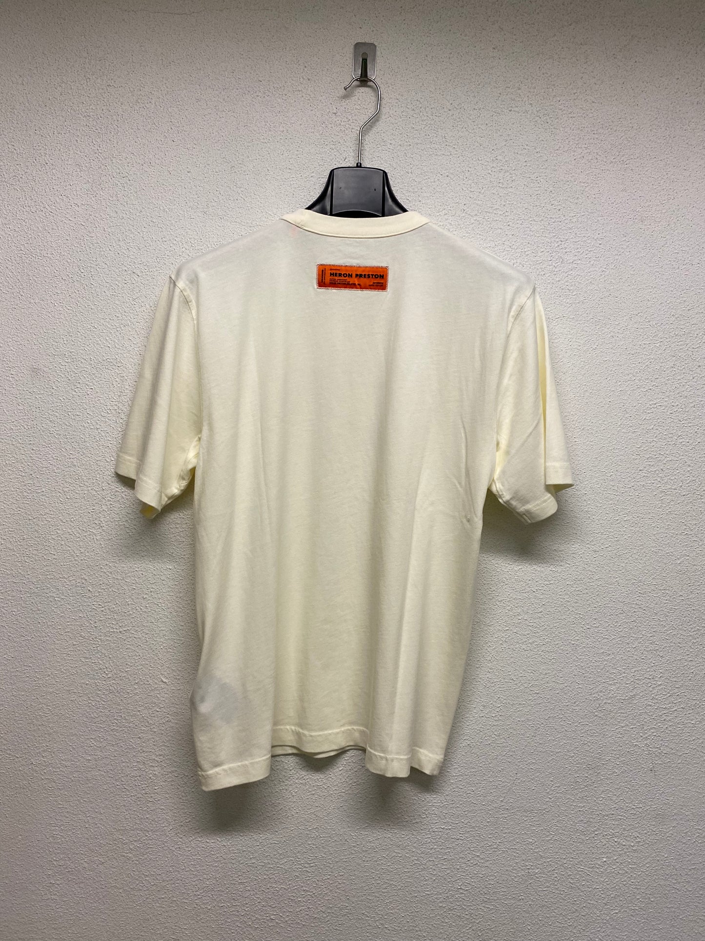 HERON PRESTON ecru graphic tee (M)