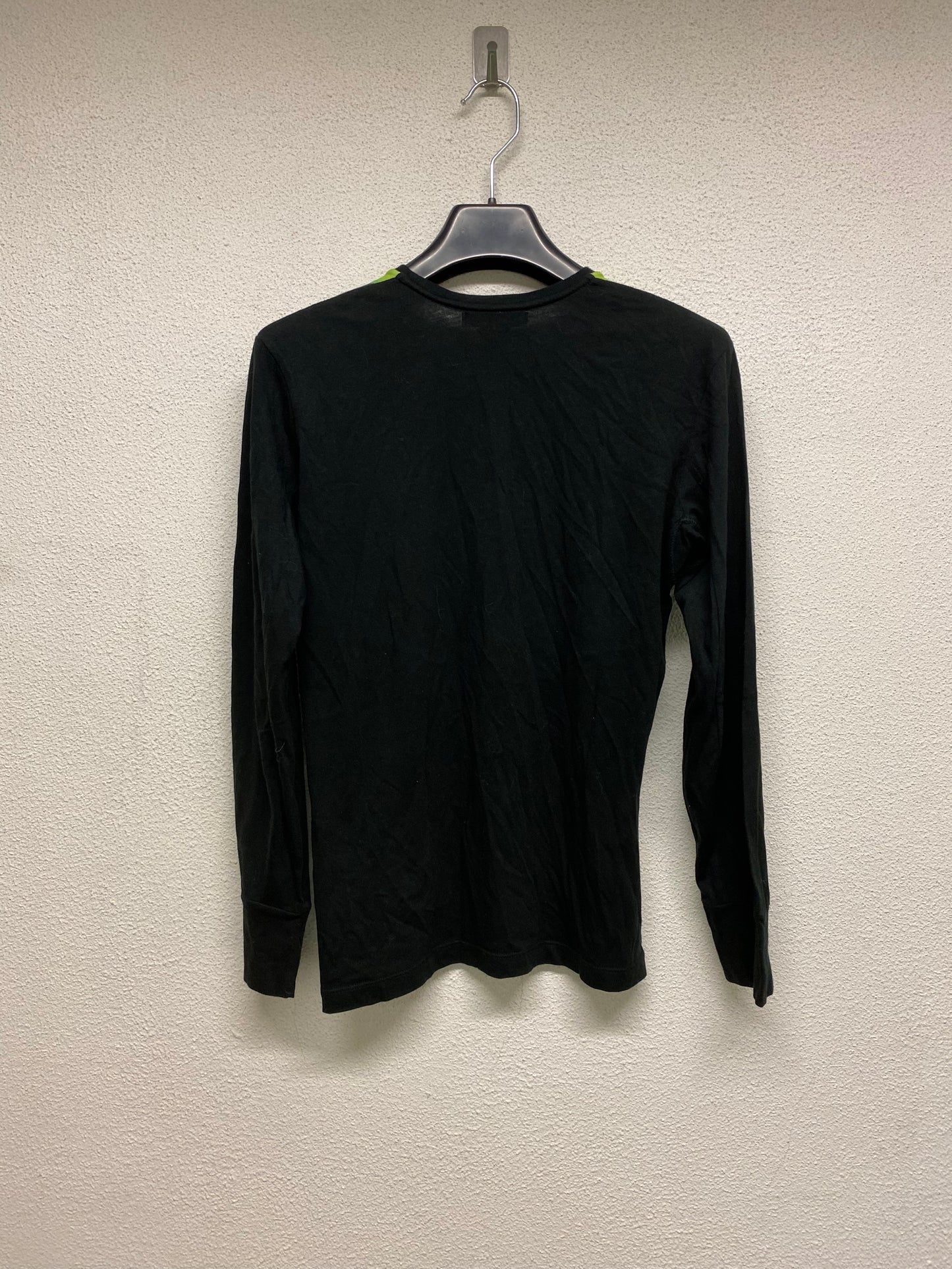 CUSTO BARCELONA long sleeve y2k cotton black graphic top (M)