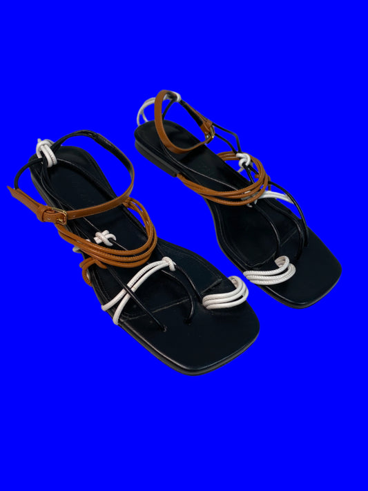 JW ANDERSON black leather sandals (37)