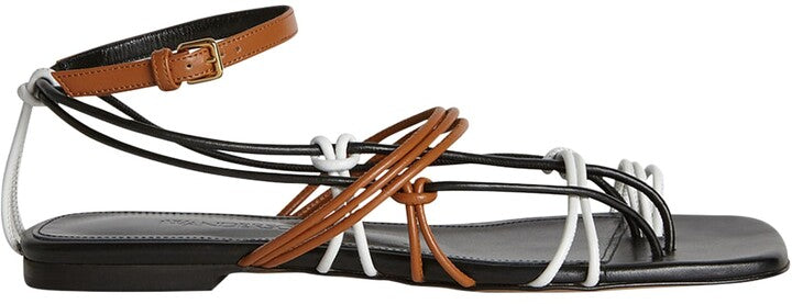 JW ANDERSON black leather sandals (37)