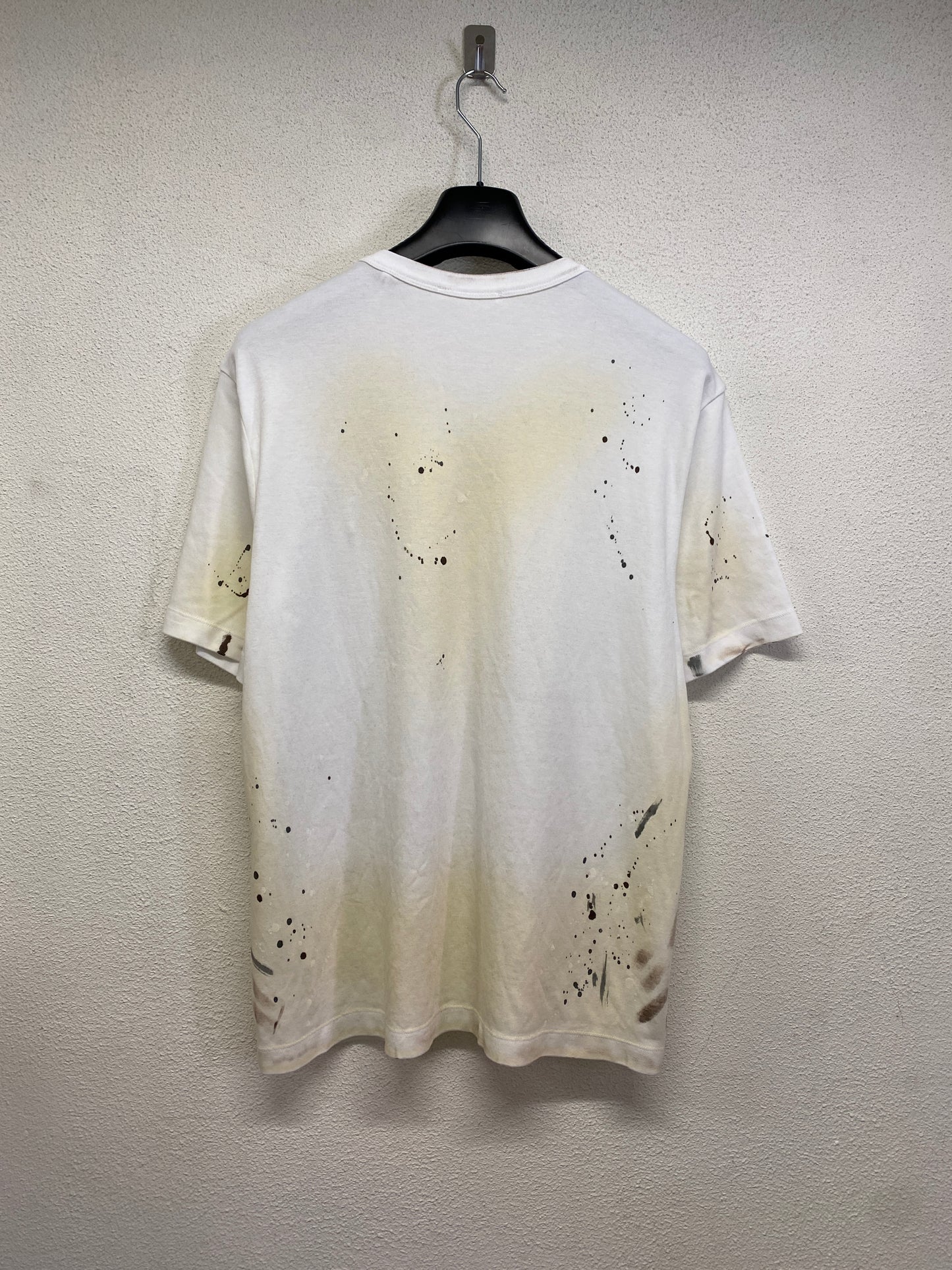 HELMUT LANG painted white t-shirt (XL)
