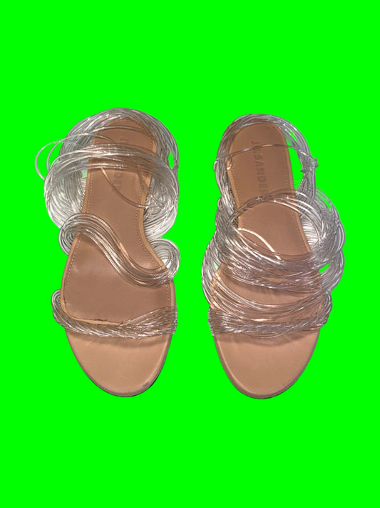 JIL SANDER clear strings flat sandals (37)