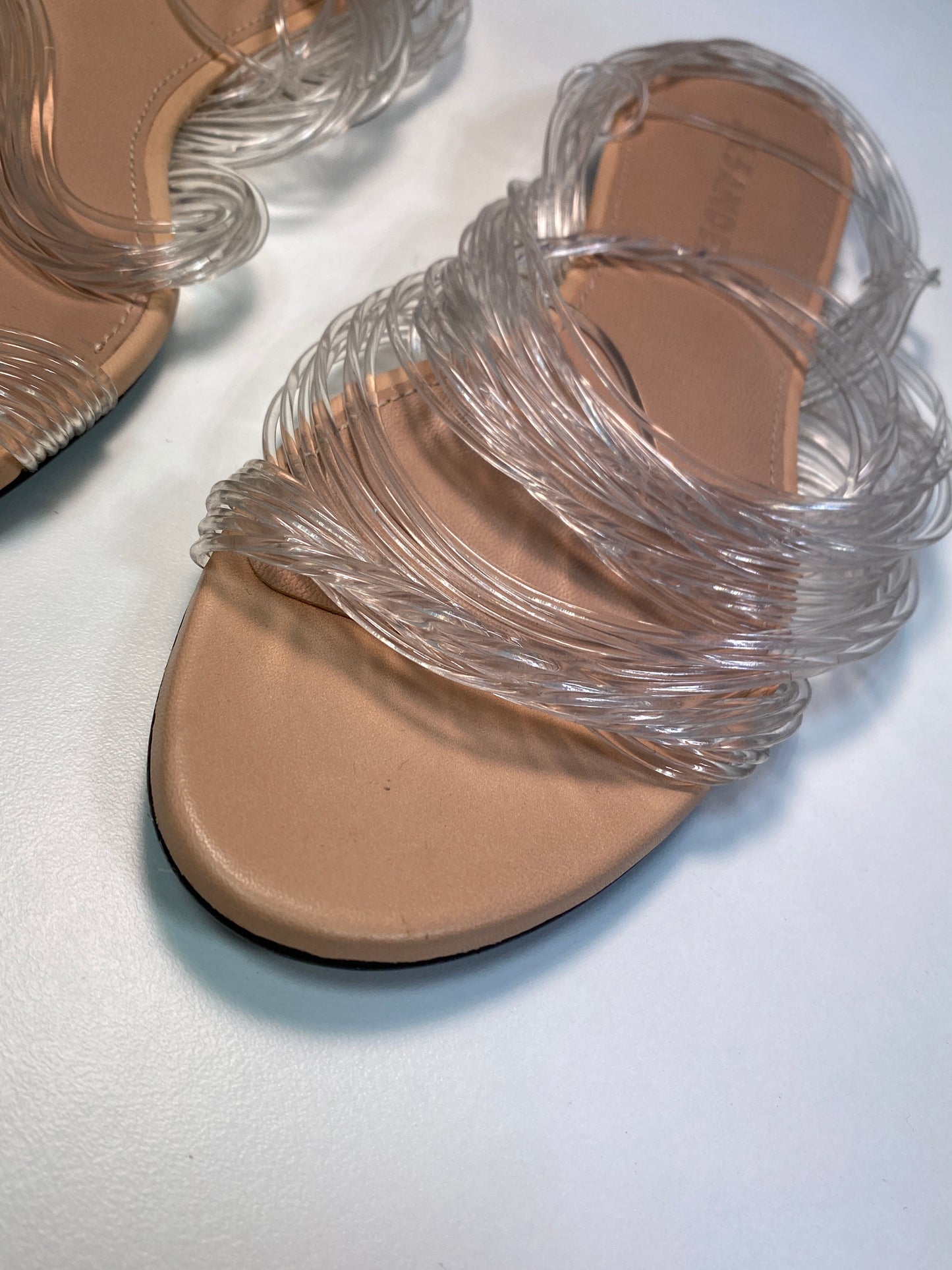JIL SANDER clear strings flat sandals (37)