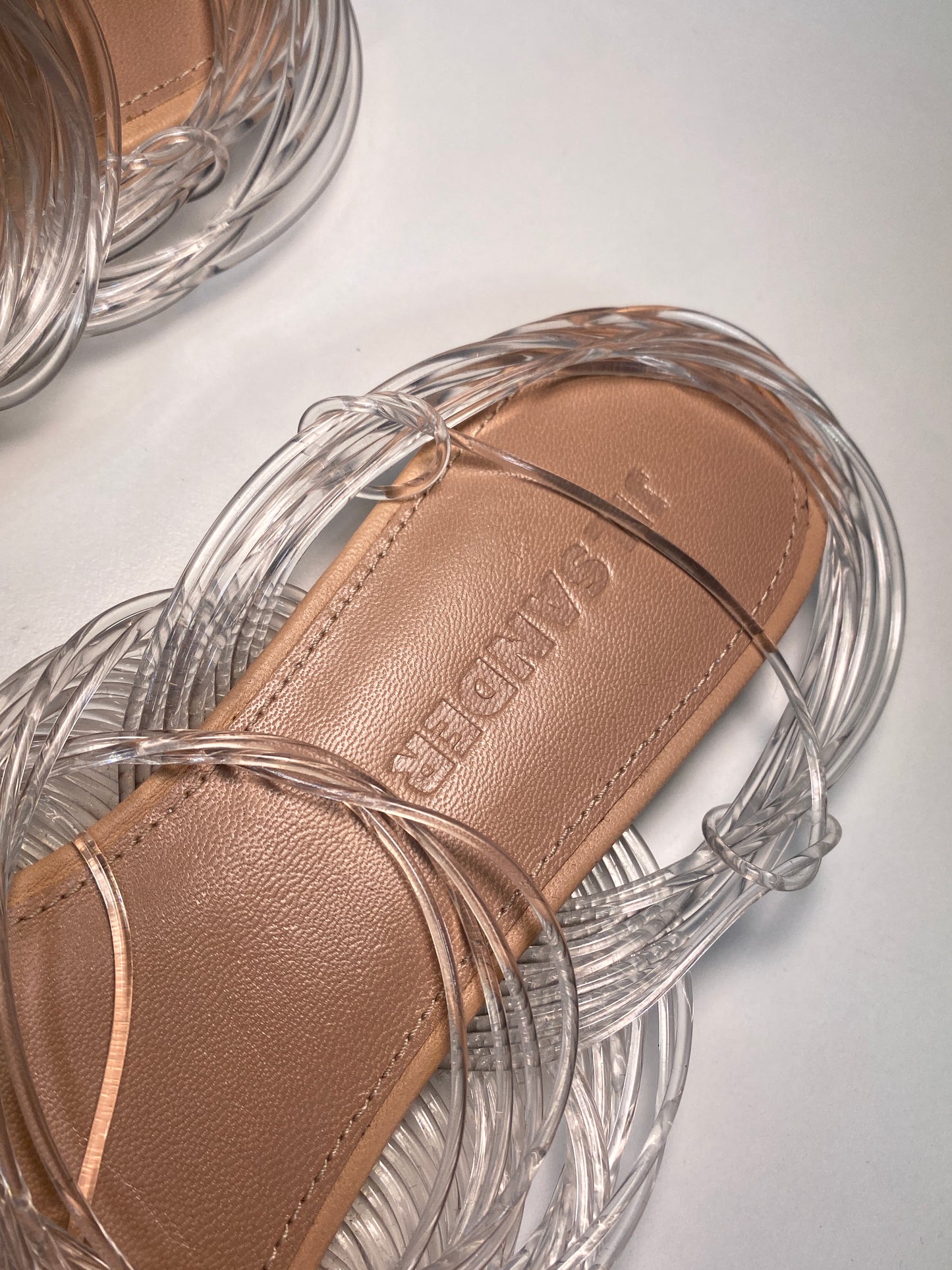 JIL SANDER clear strings flat sandals (37)