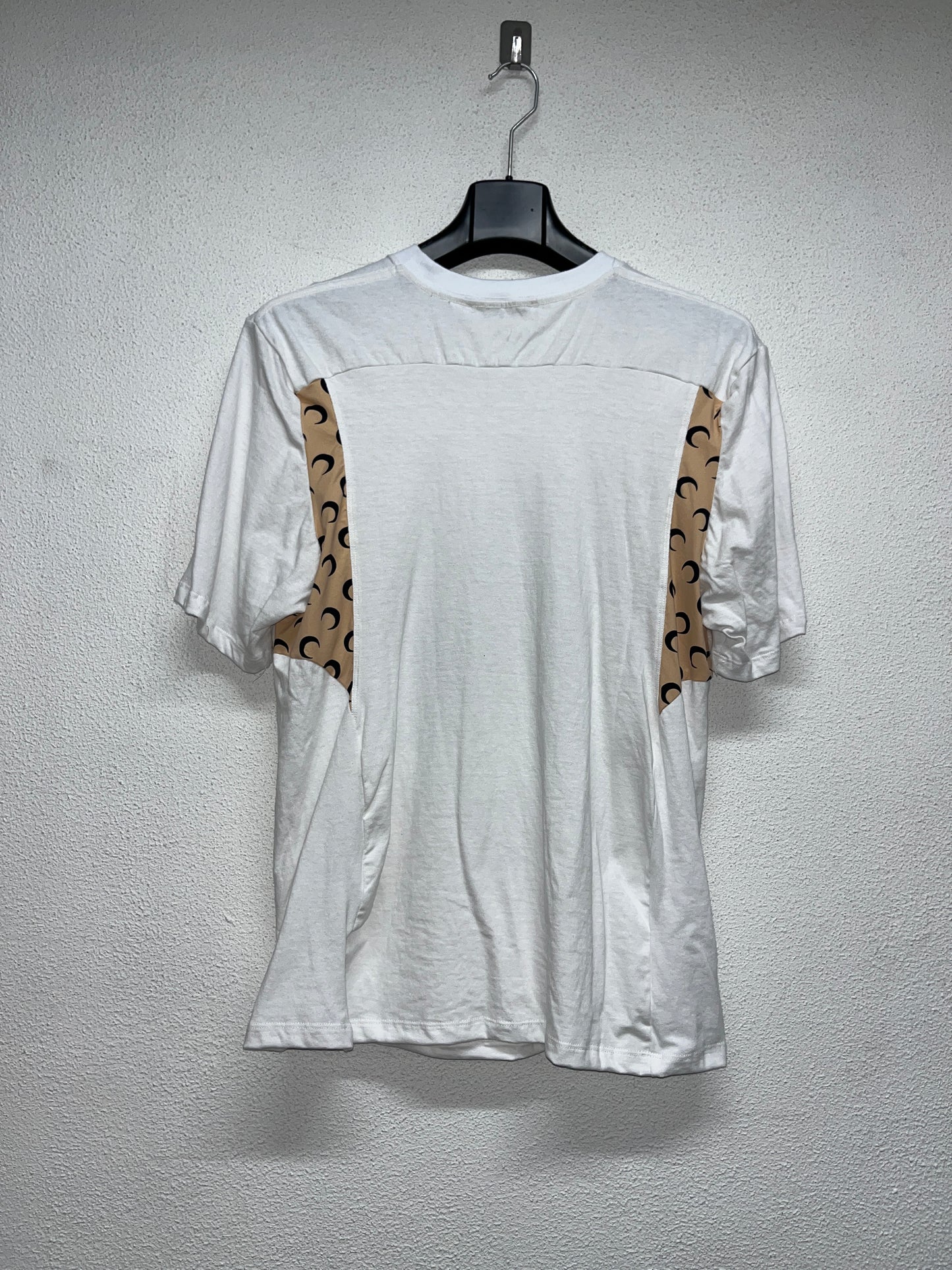 MARINE SERRE regenerated graphic white tee (L)
