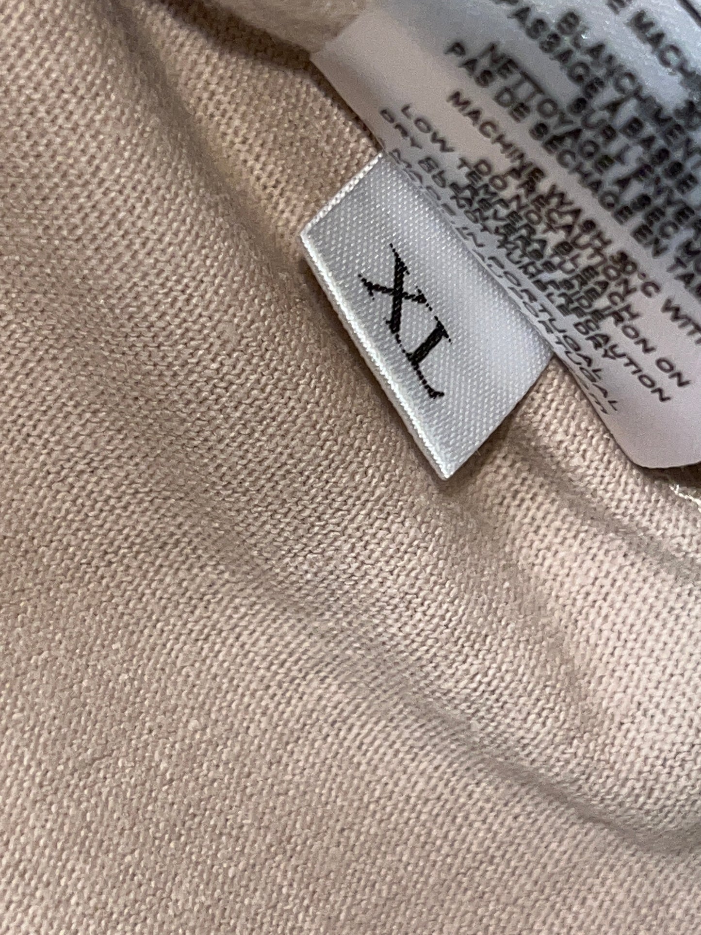 MARINE SERRE regenerated graphic khaki longsleeve (XL)