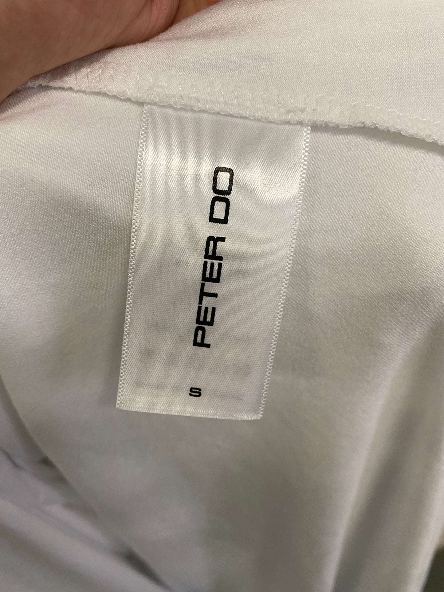 PETER DO white sleeveless maxi dress (S)