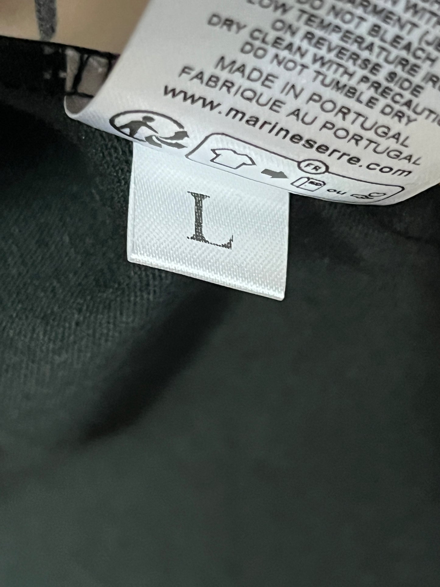 MARINE SERRE regenerated graphic black longsleeve (L)