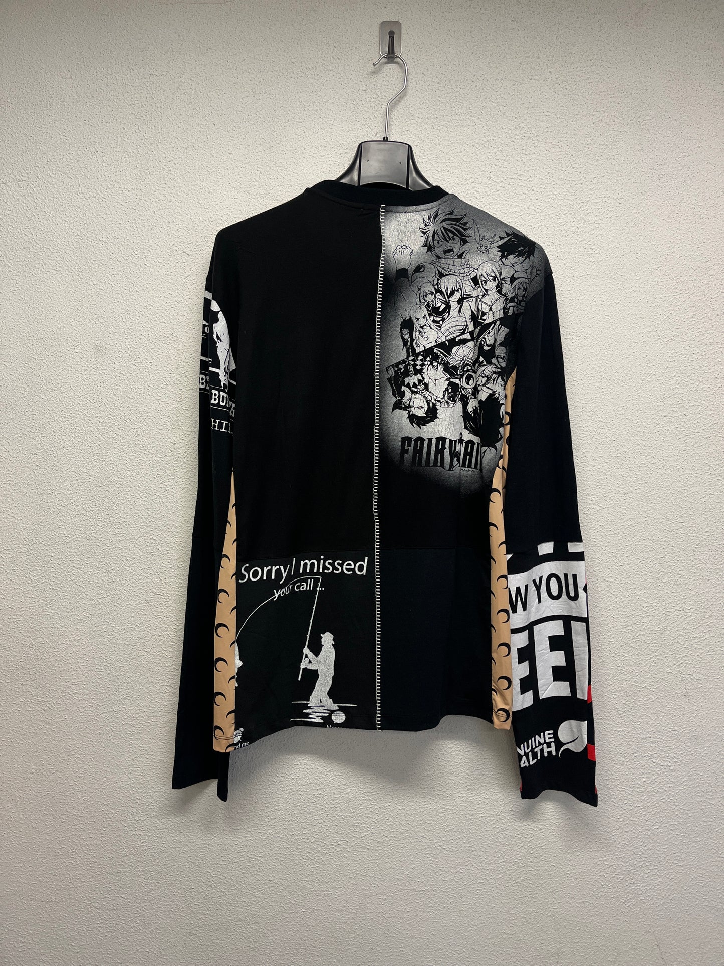MARINE SERRE regenerated graphic black longsleeve (L)