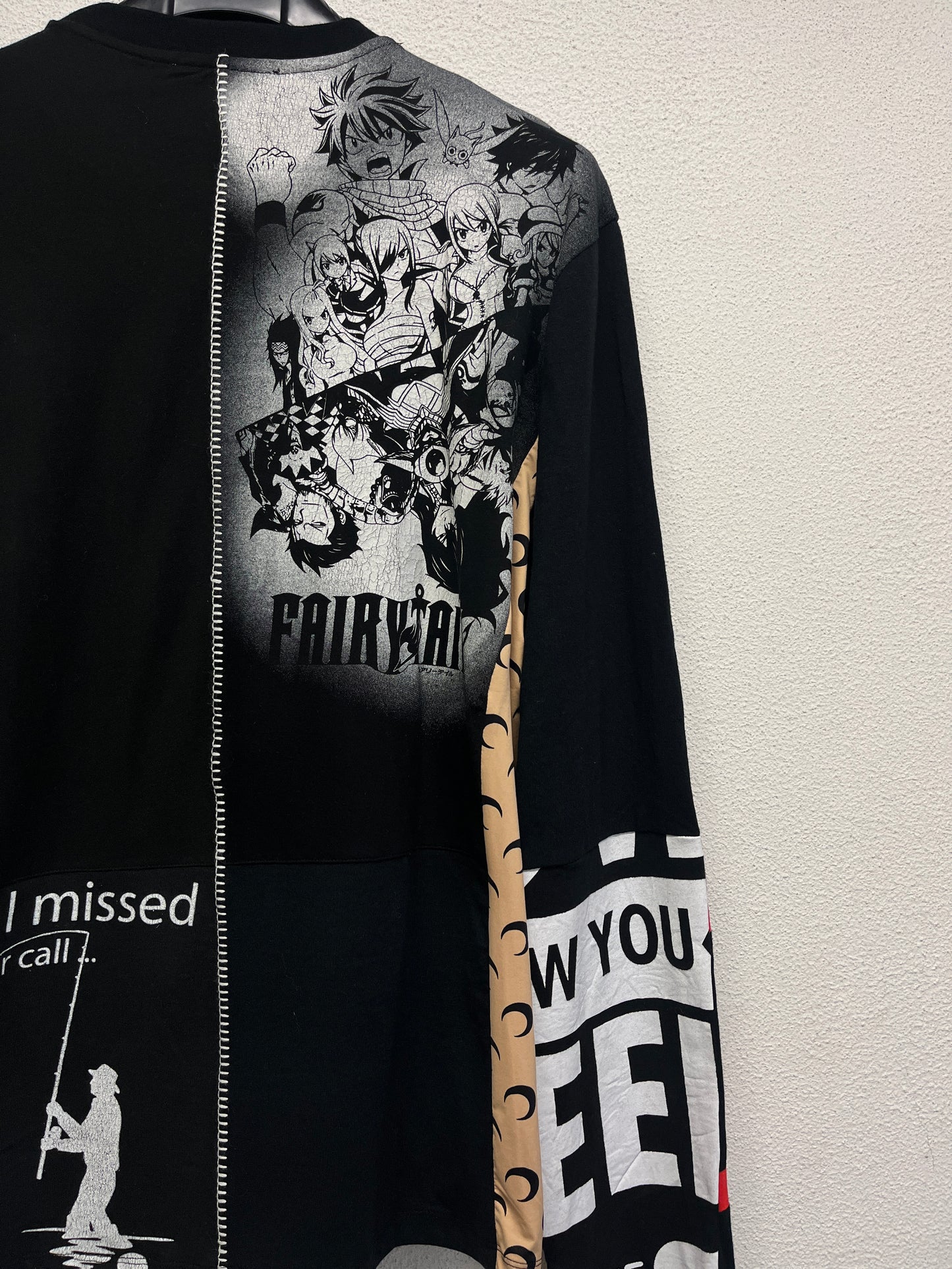 MARINE SERRE regenerated graphic black longsleeve (L)