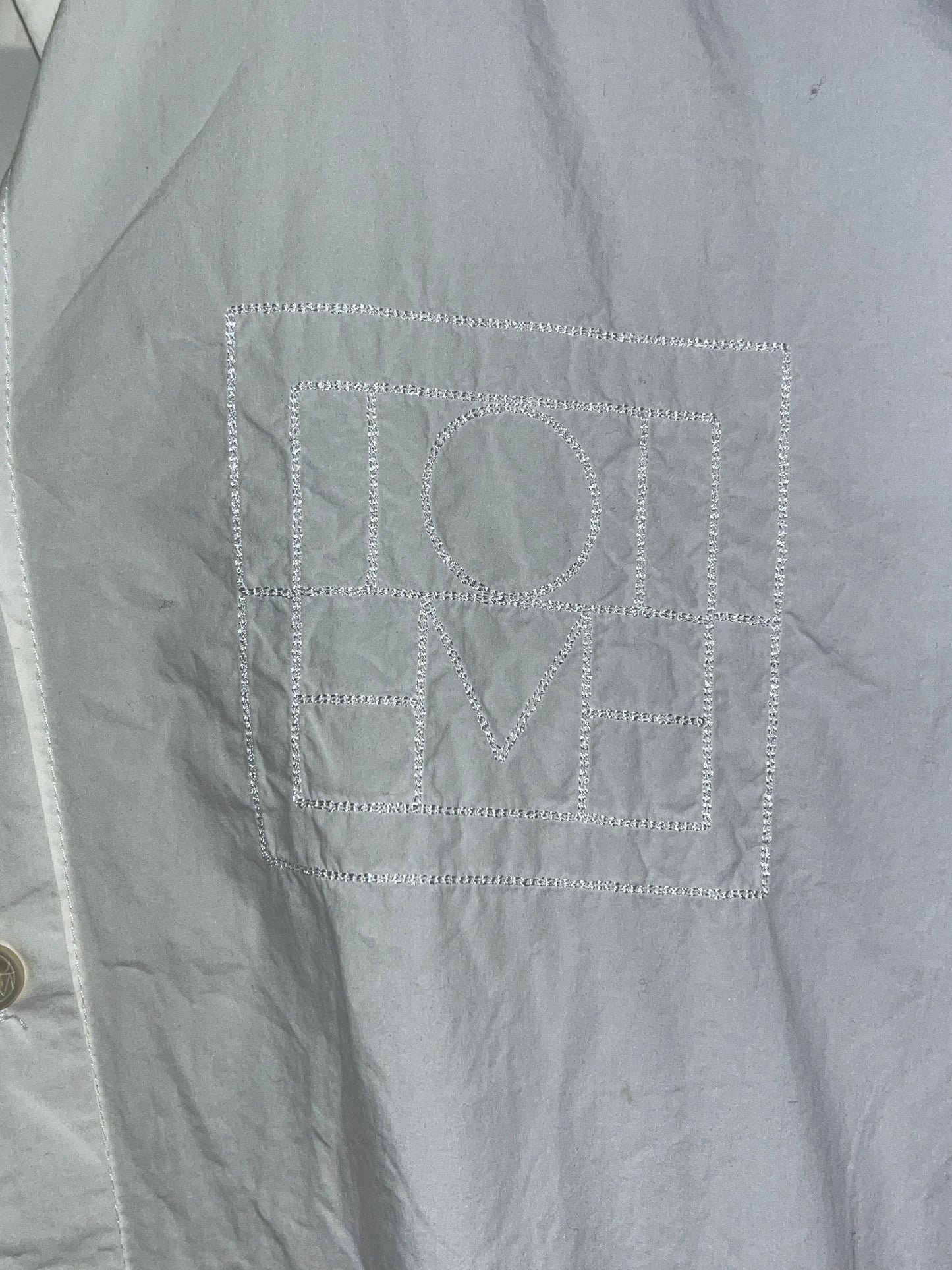 TOTEME Shirt-dress with logo on the chest (M)