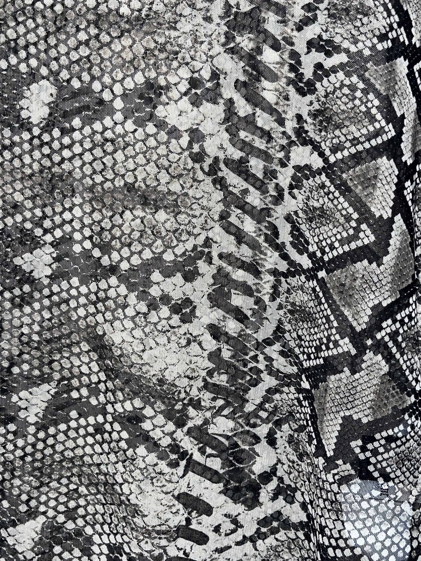 ROBERTO CAVALLI snakeskin effect mesh Top (S)