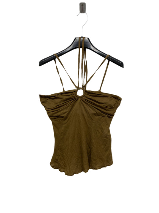 ROBERTO CAVALLI y2k khaki strap top (44/M)